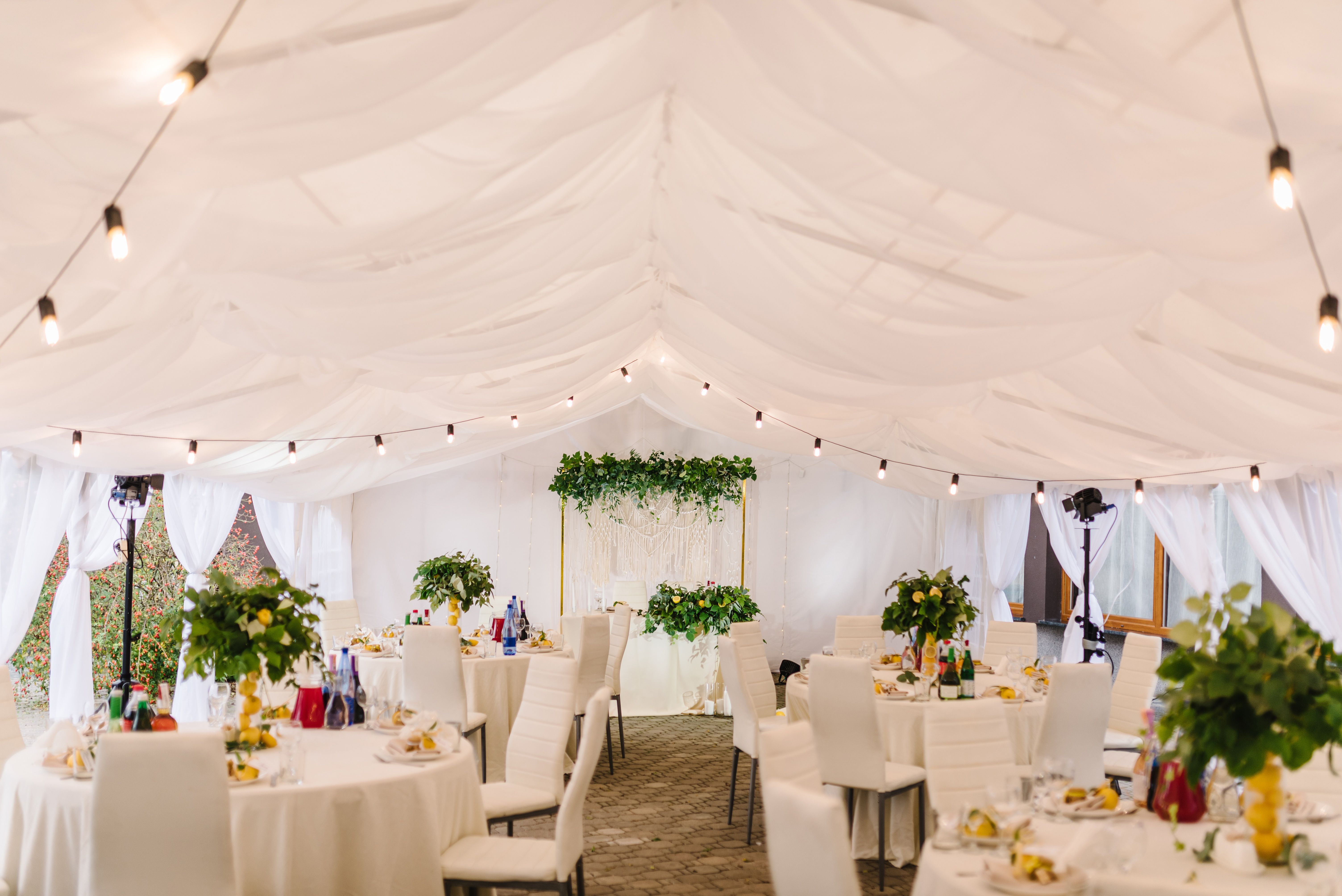 luxury wedding tent