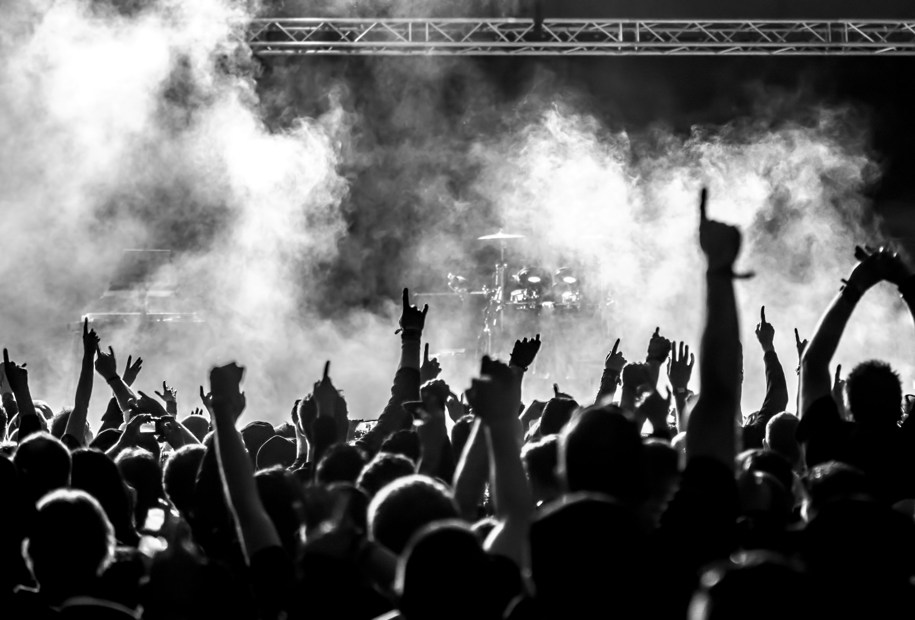 rock concert crowd