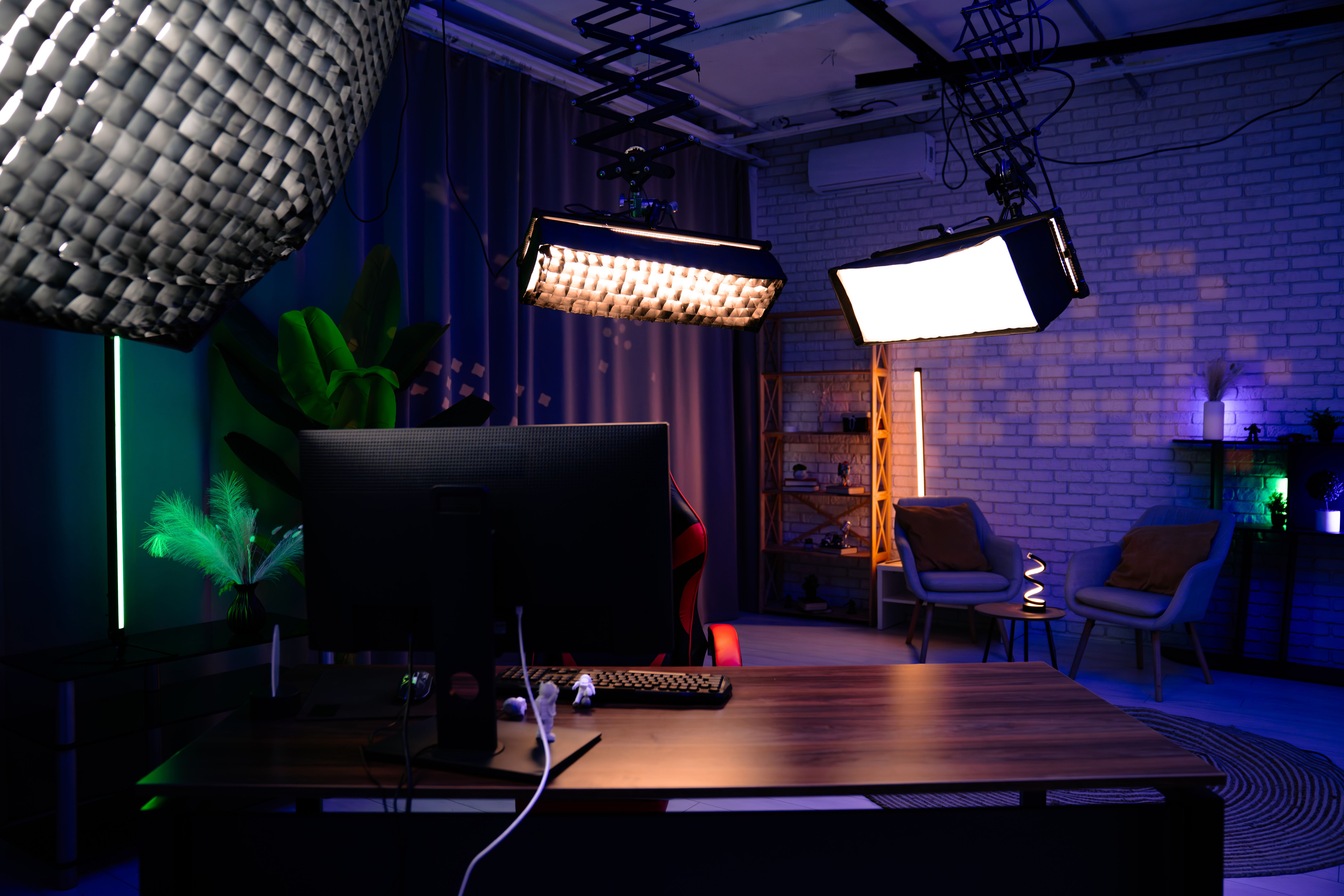studio lighting setup