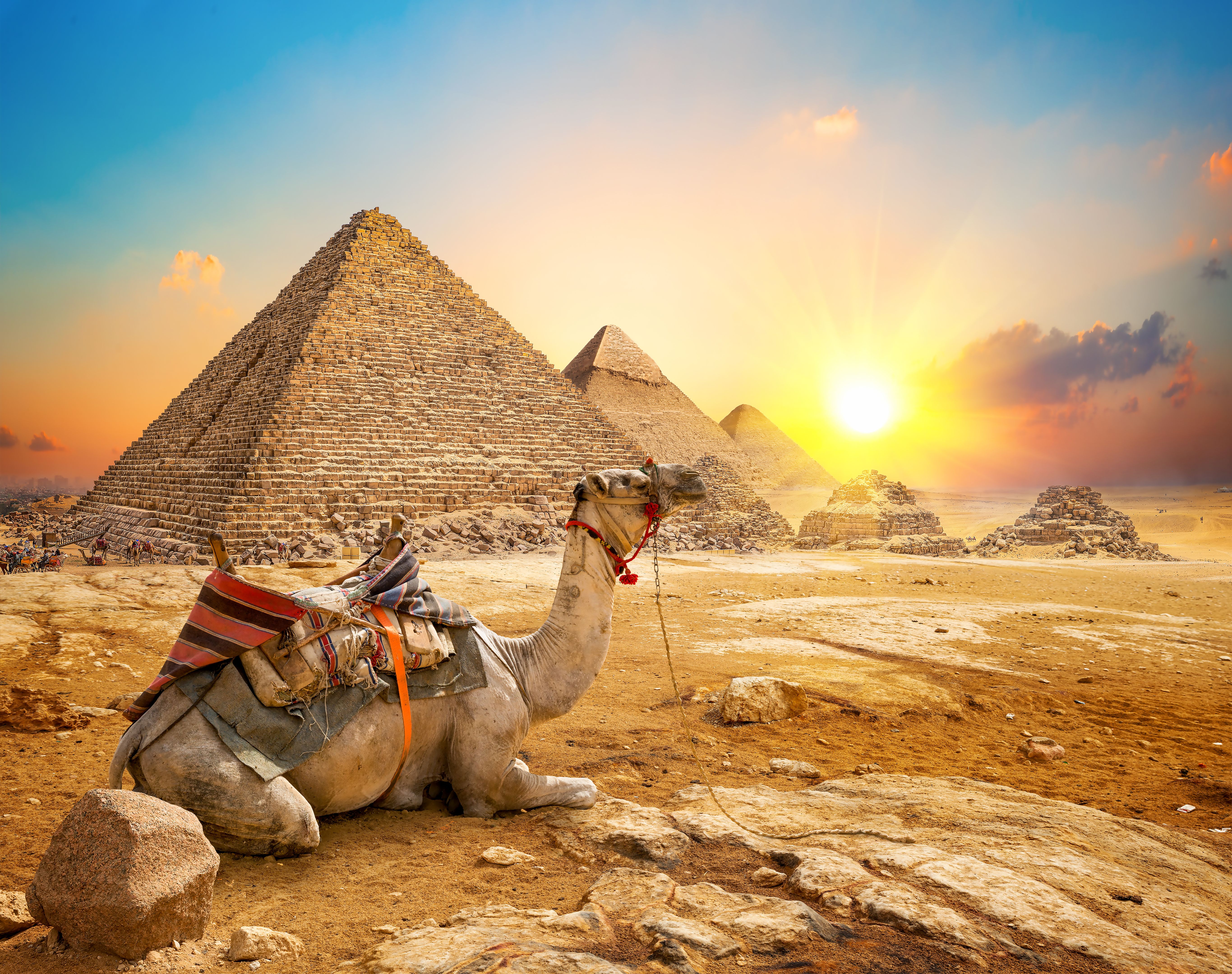 giza sunset