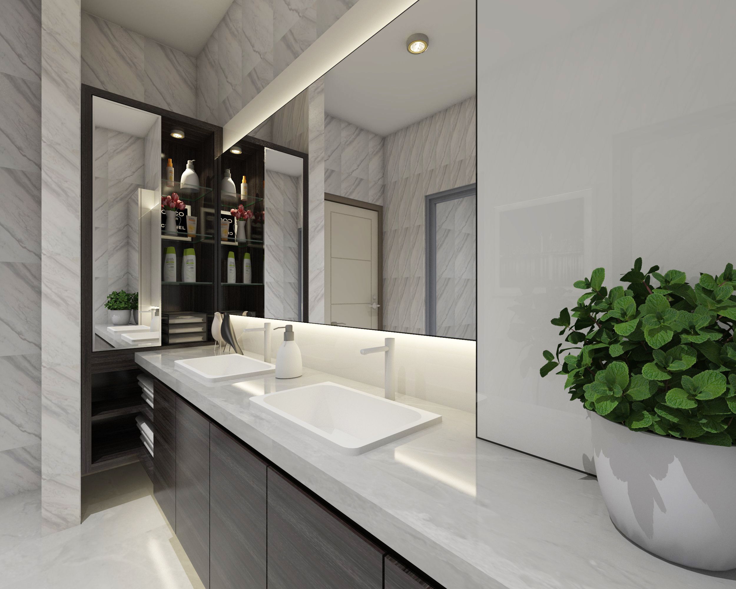 modern bathroom mirror