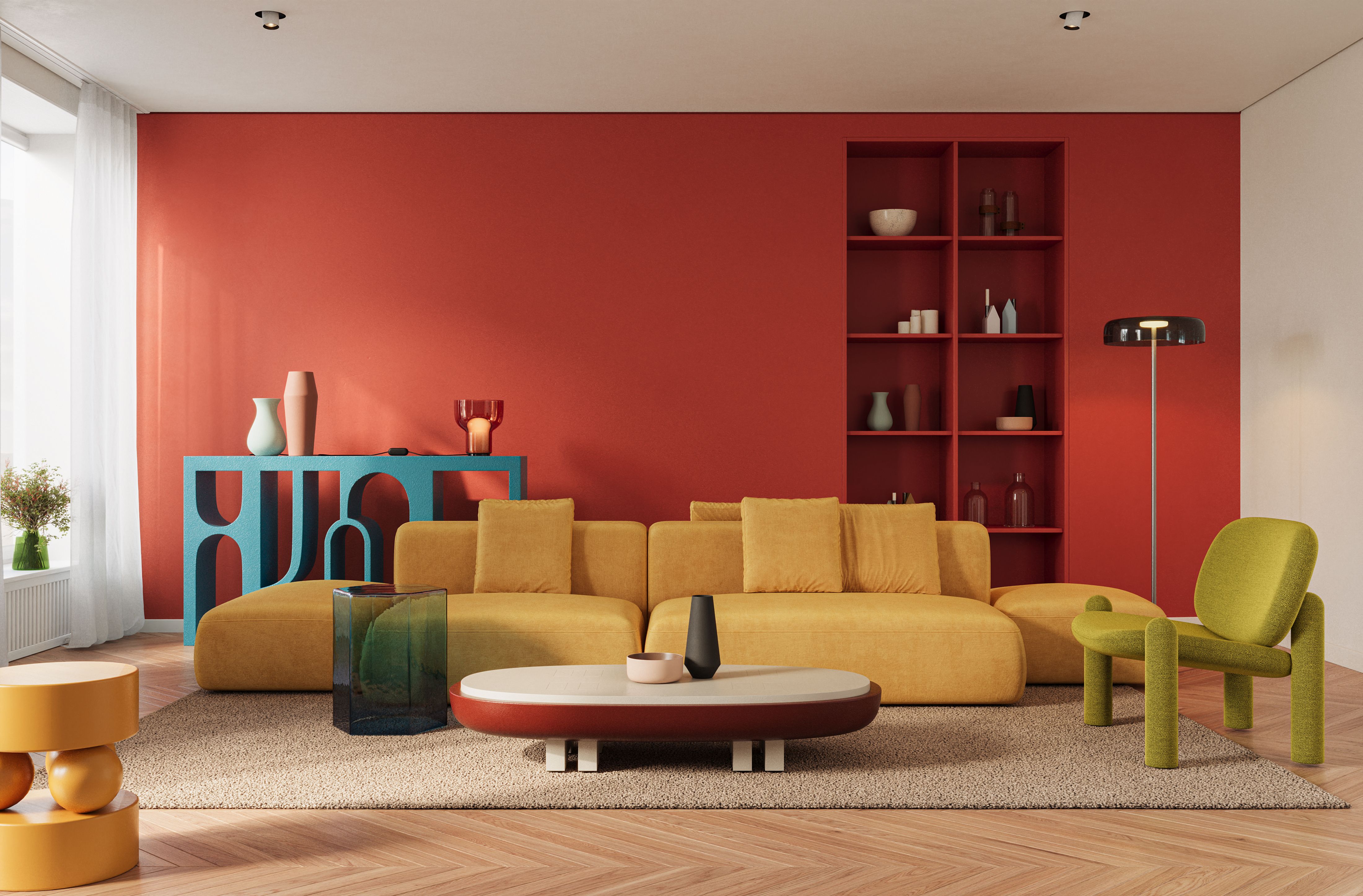 colorful interior