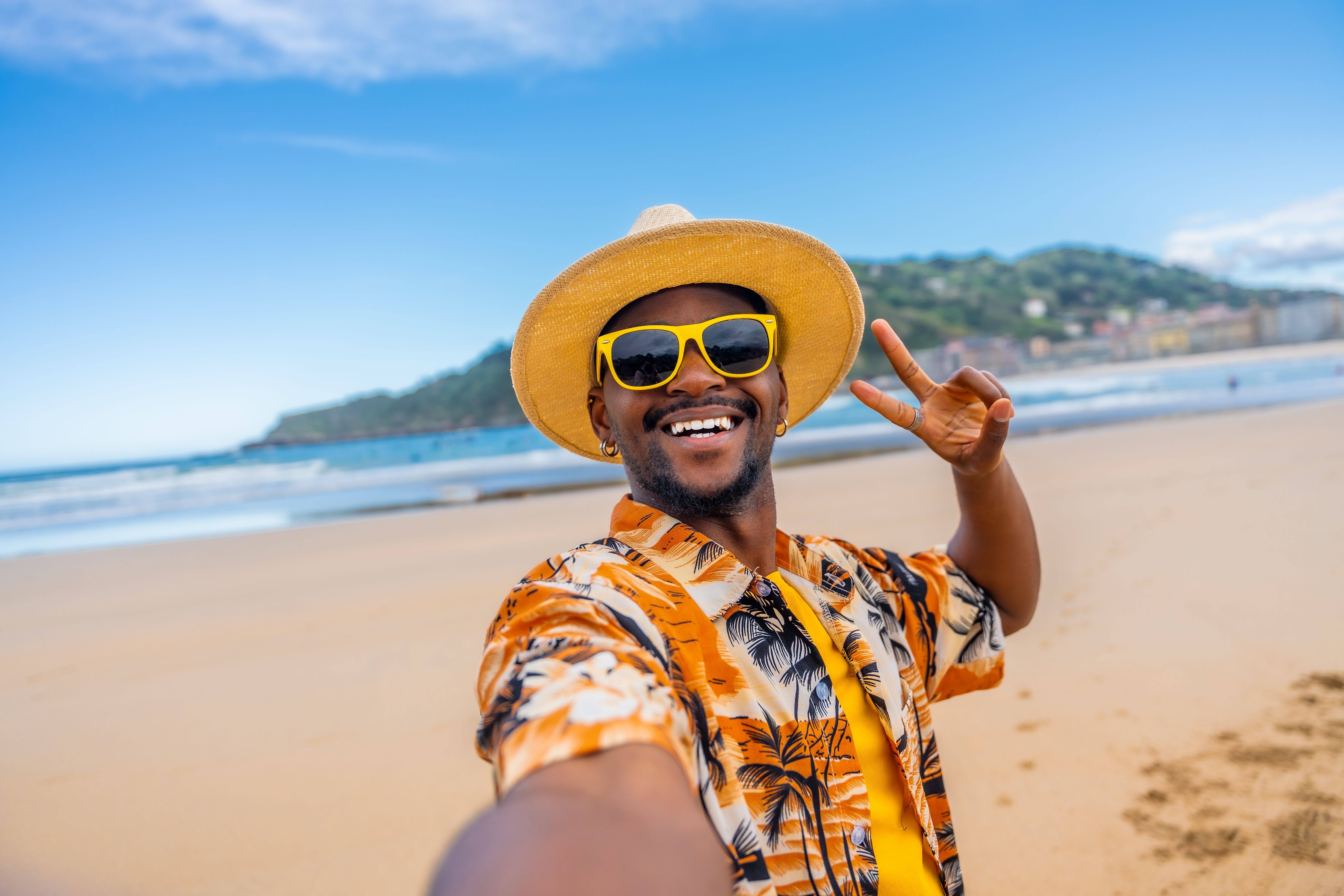 happy traveler
