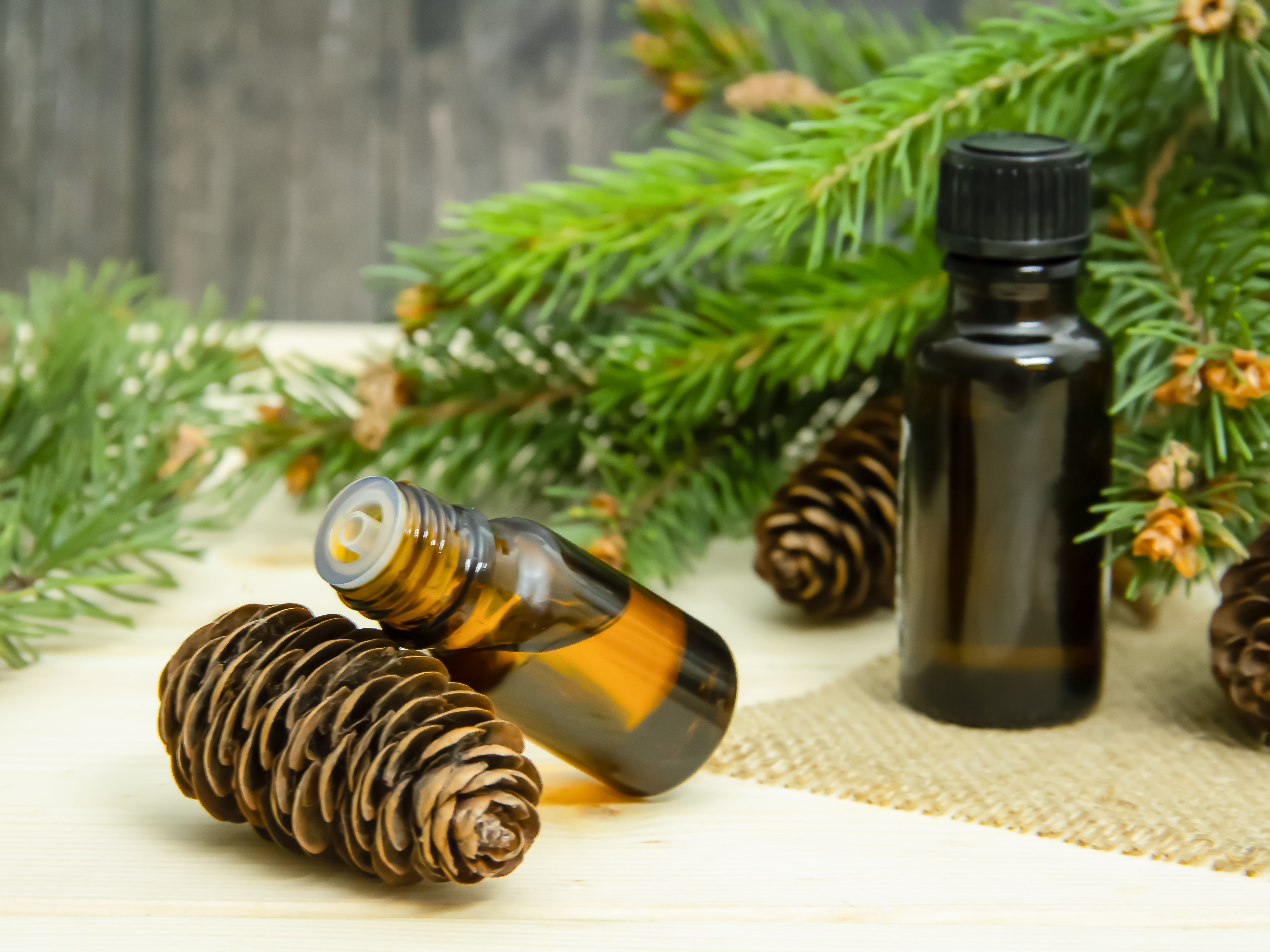 essential oil bottles