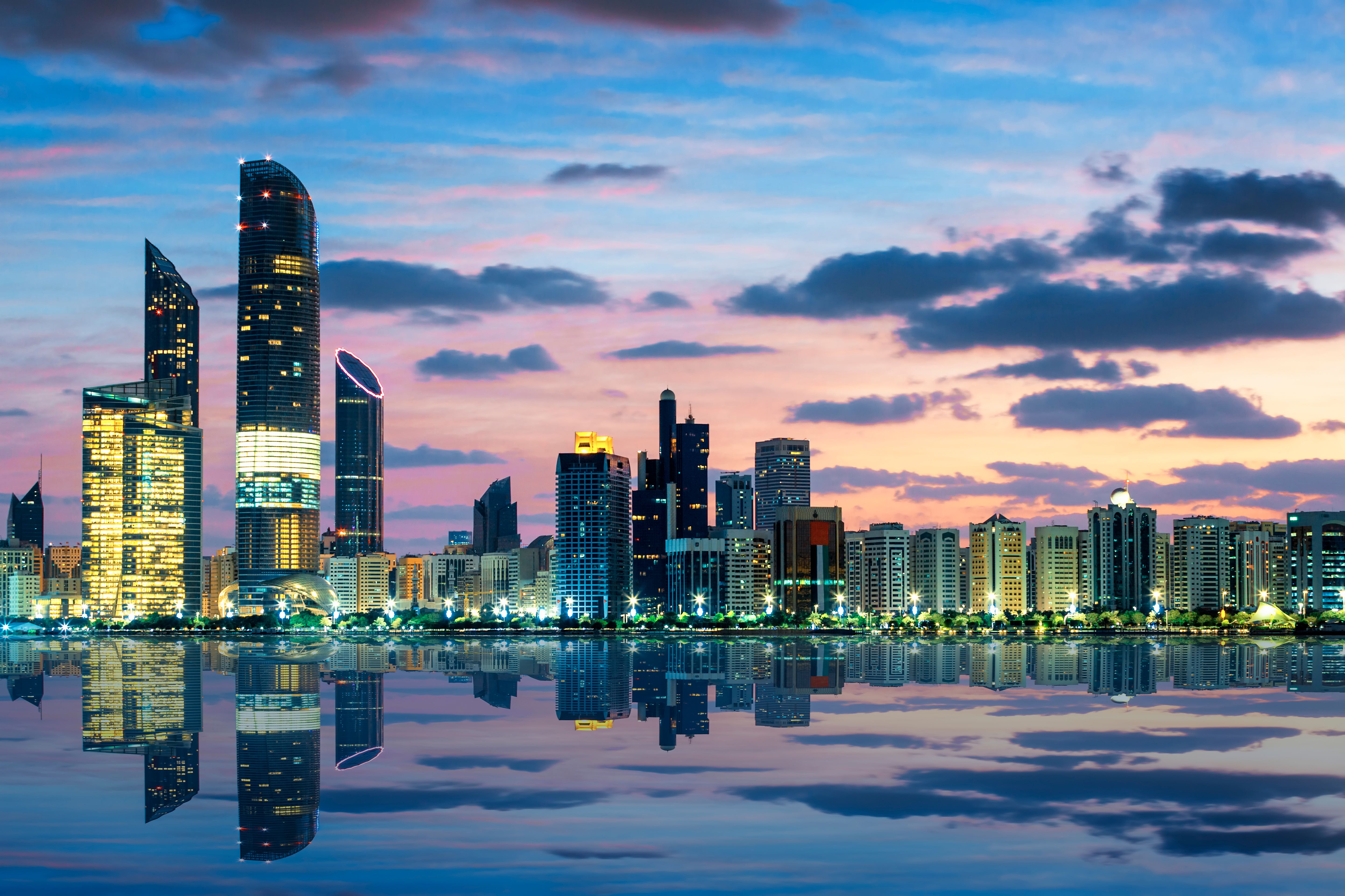 abu dhabi skyline abu dhabi skyline