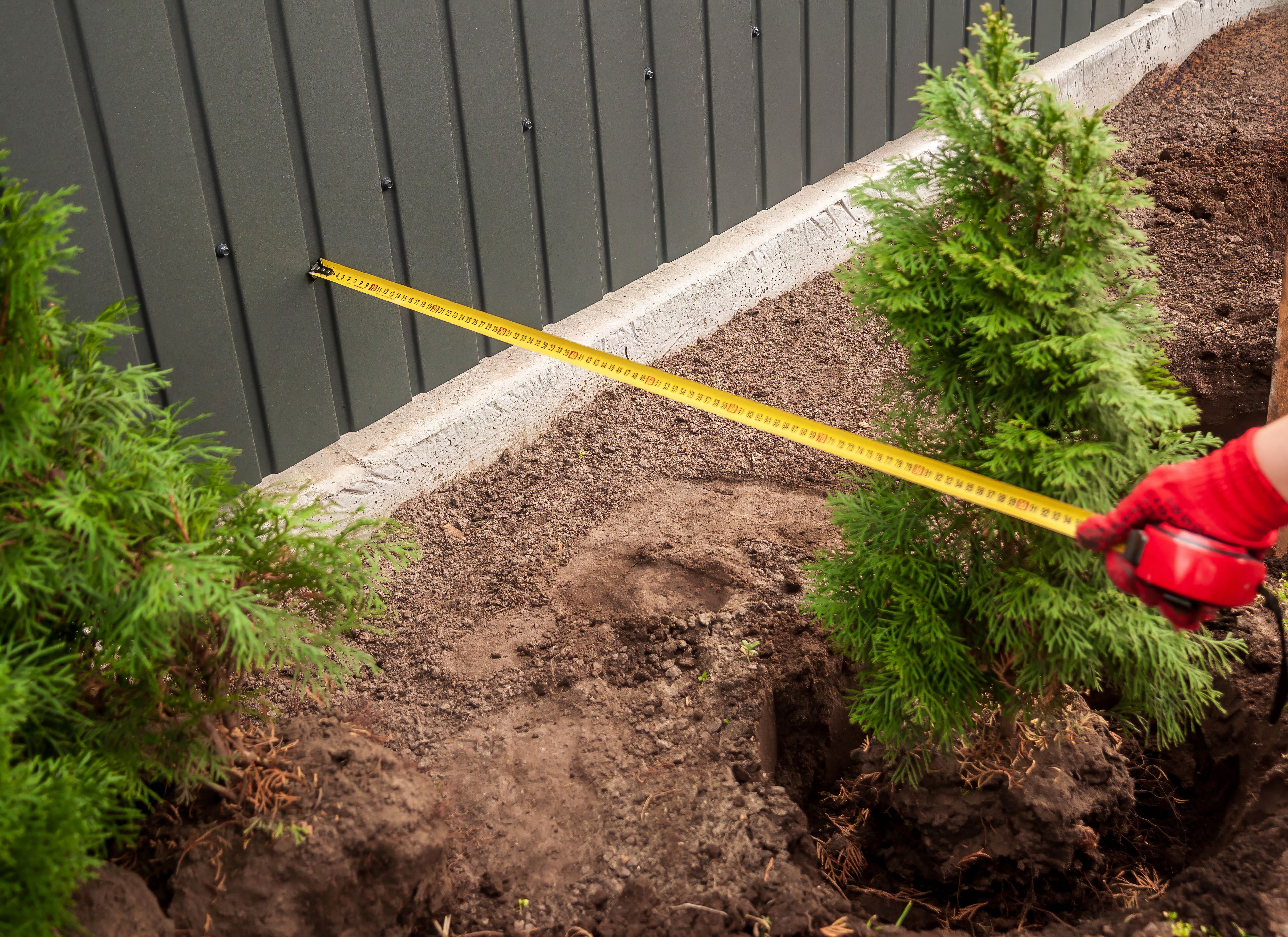 measuring fence layout