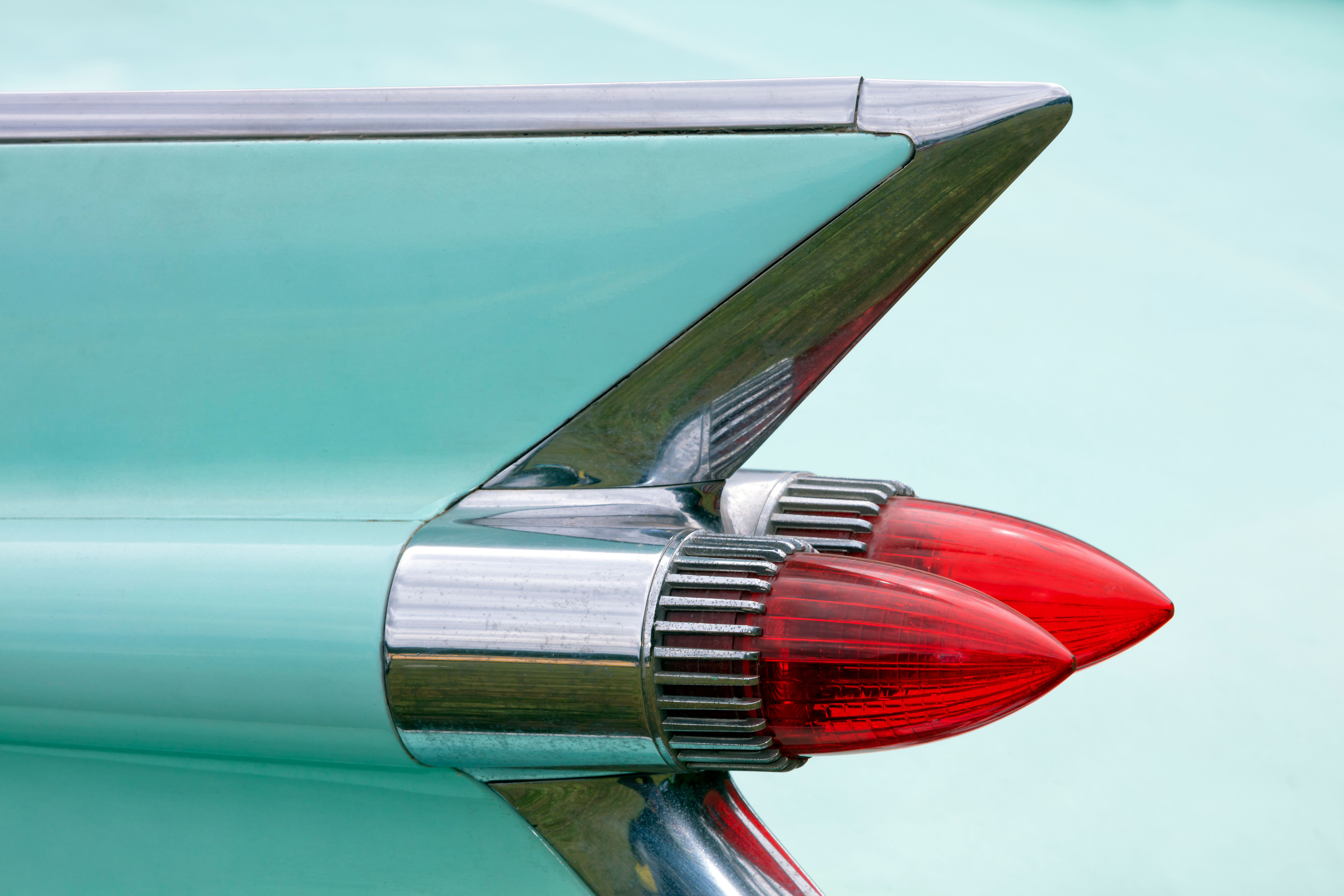 classic car tailfins