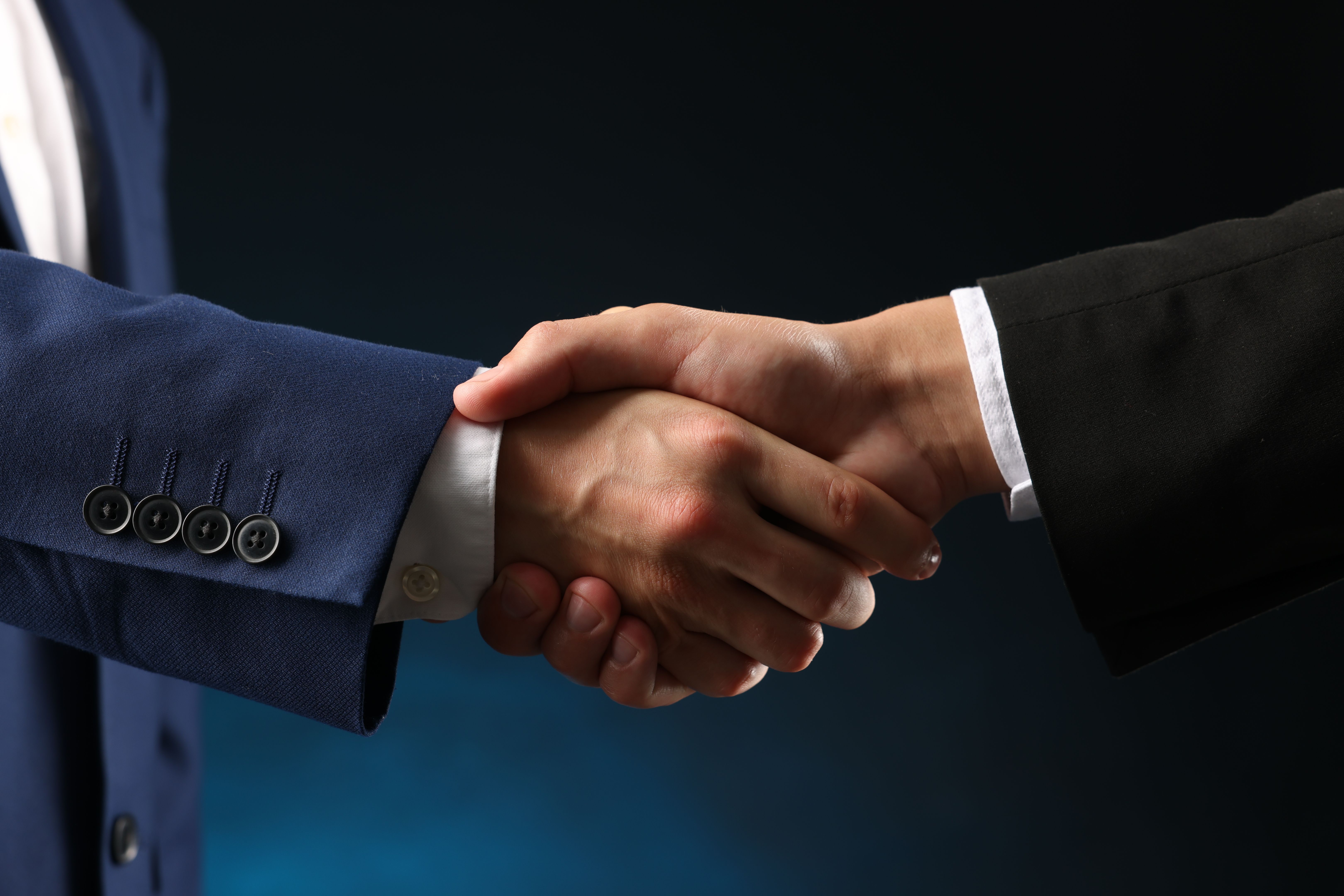 business partnership handshake