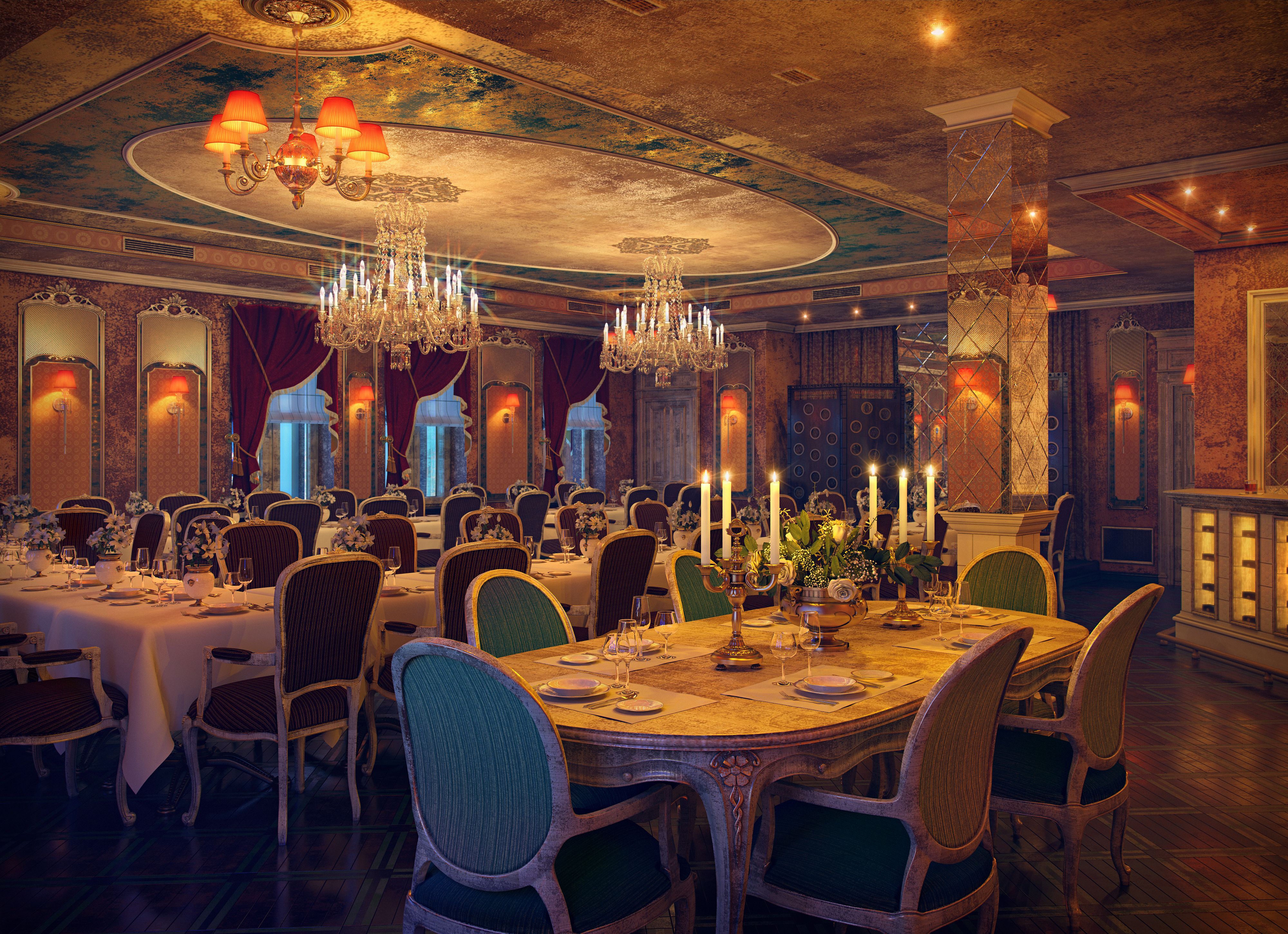 restaurant interior luxury