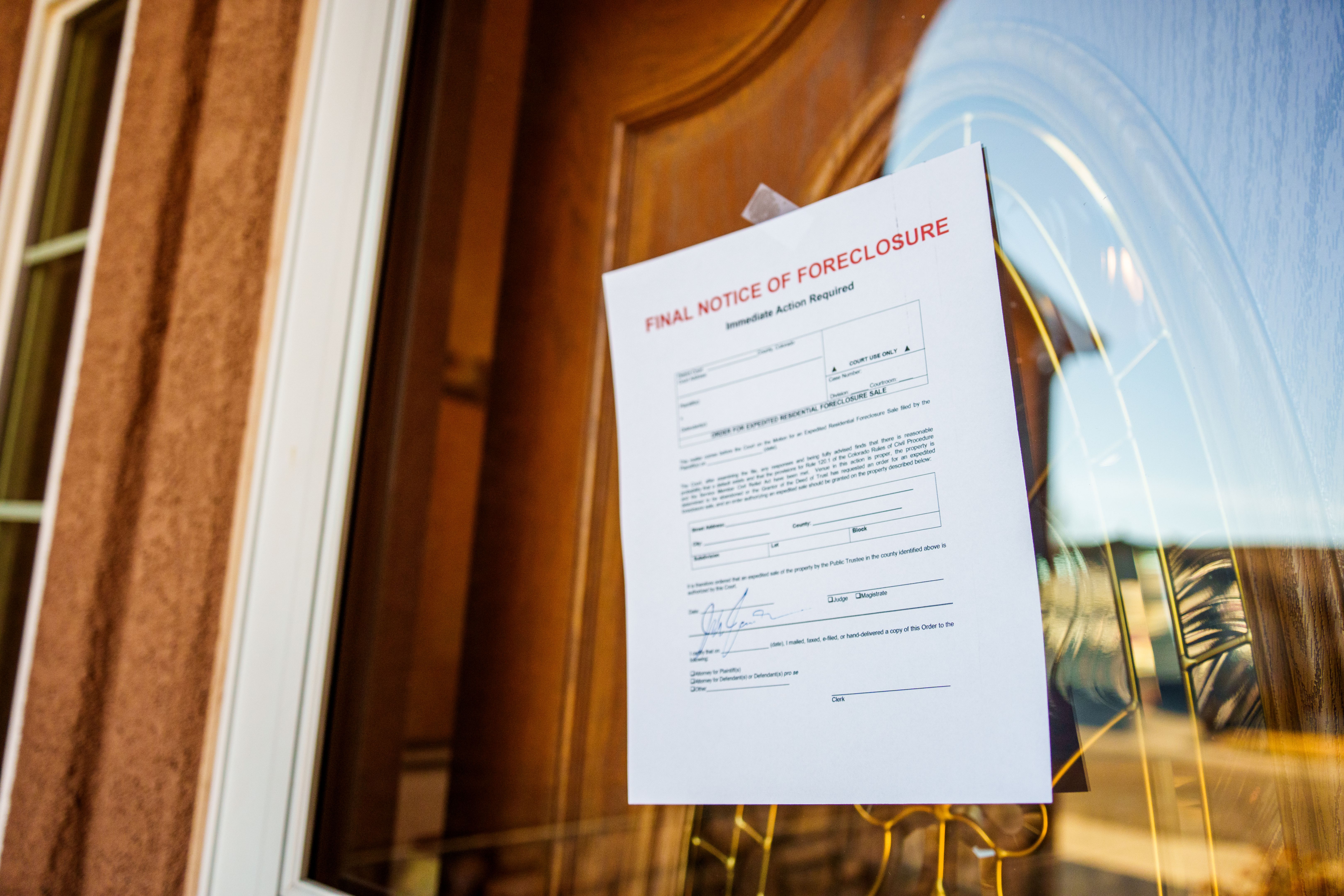foreclosure notice