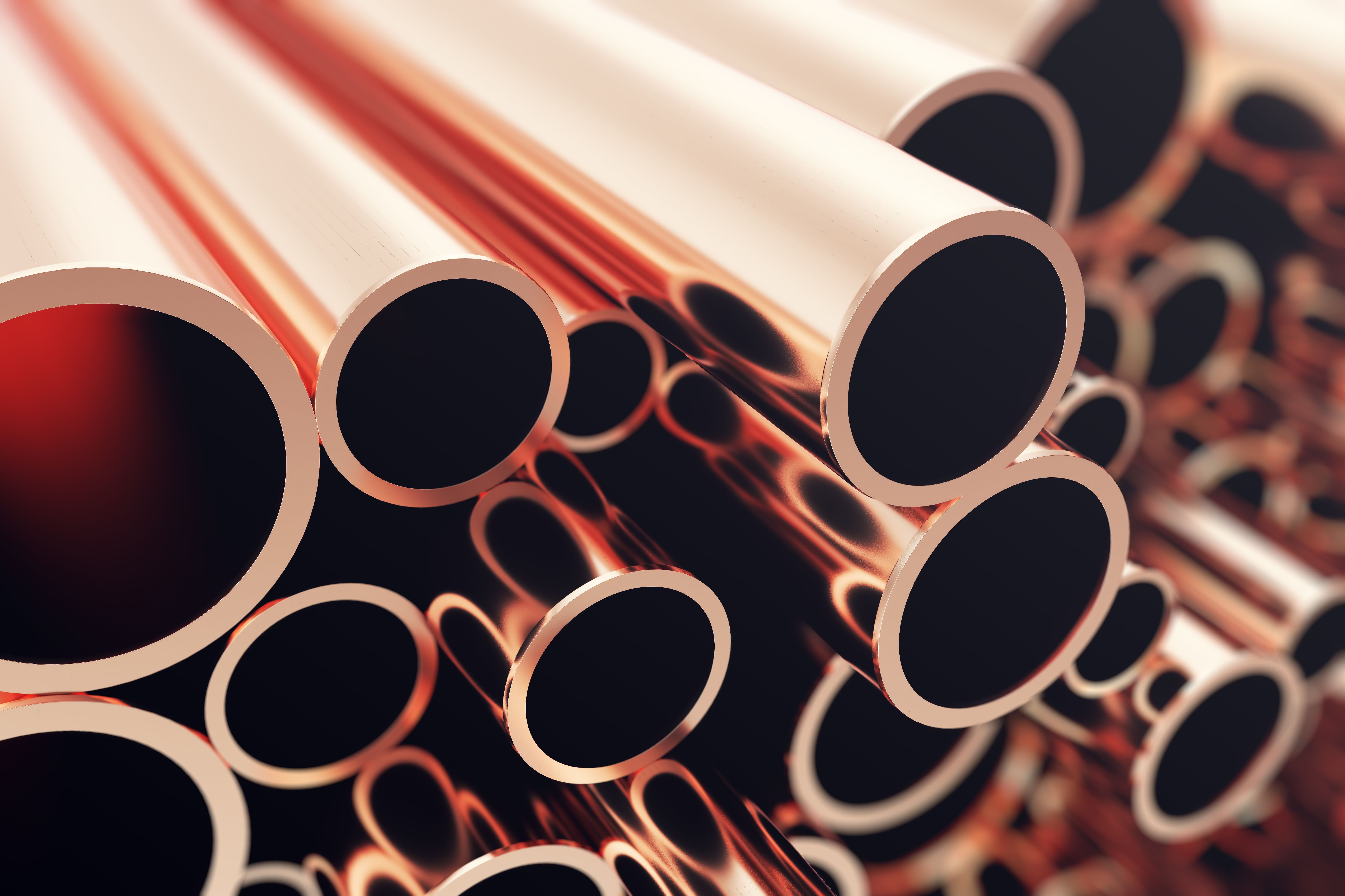 copper pipes