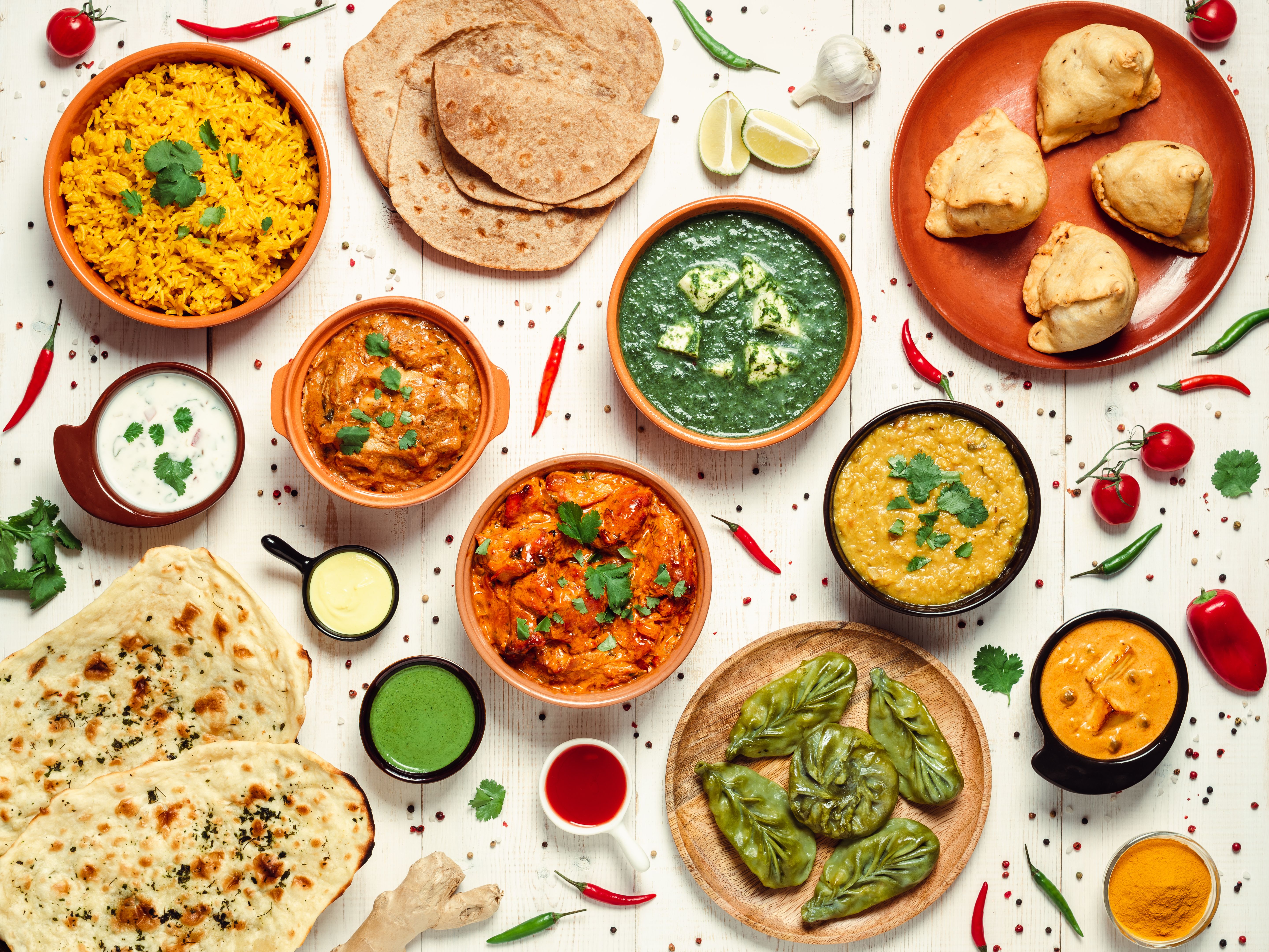 Indian food dishes