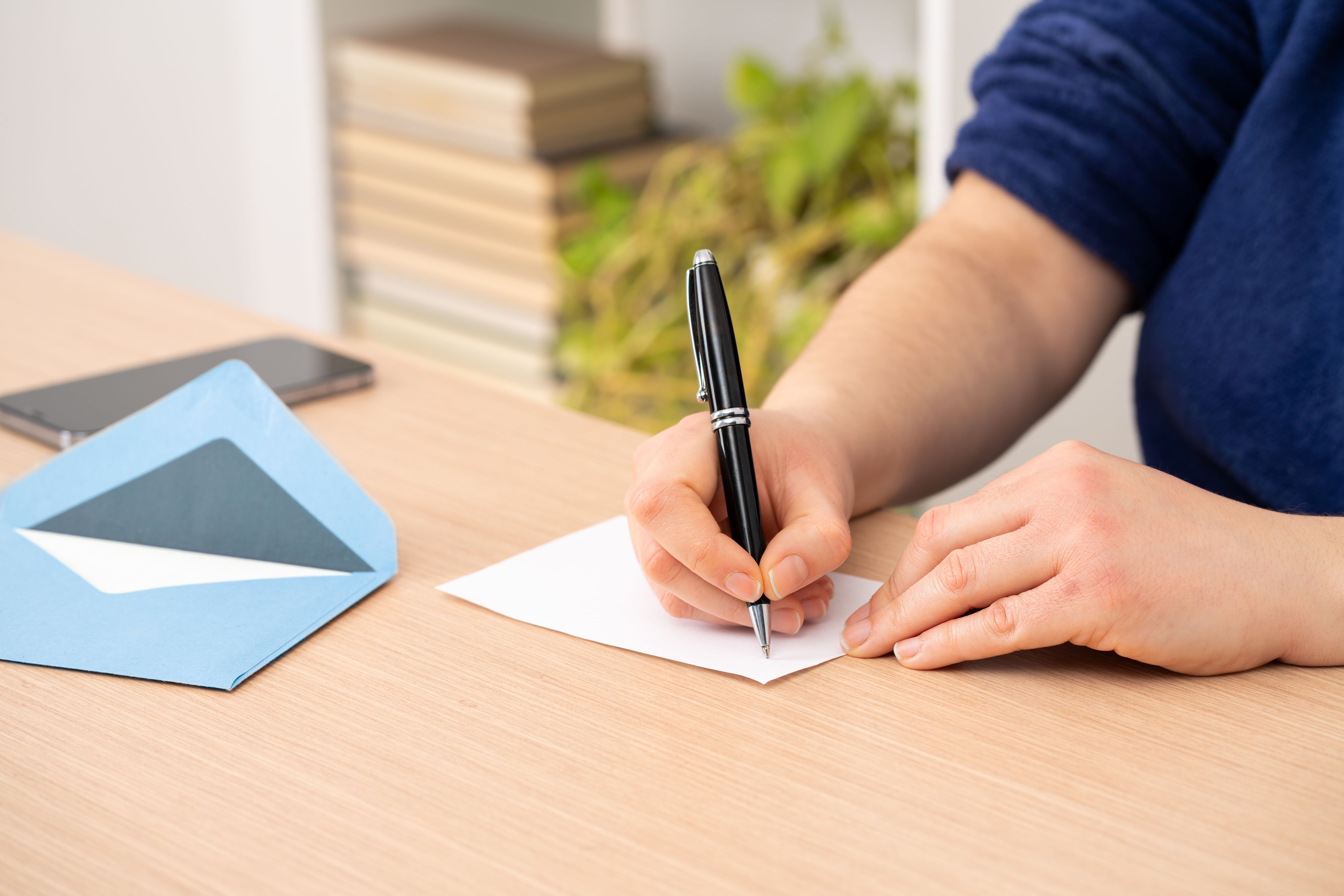 writing gift card
