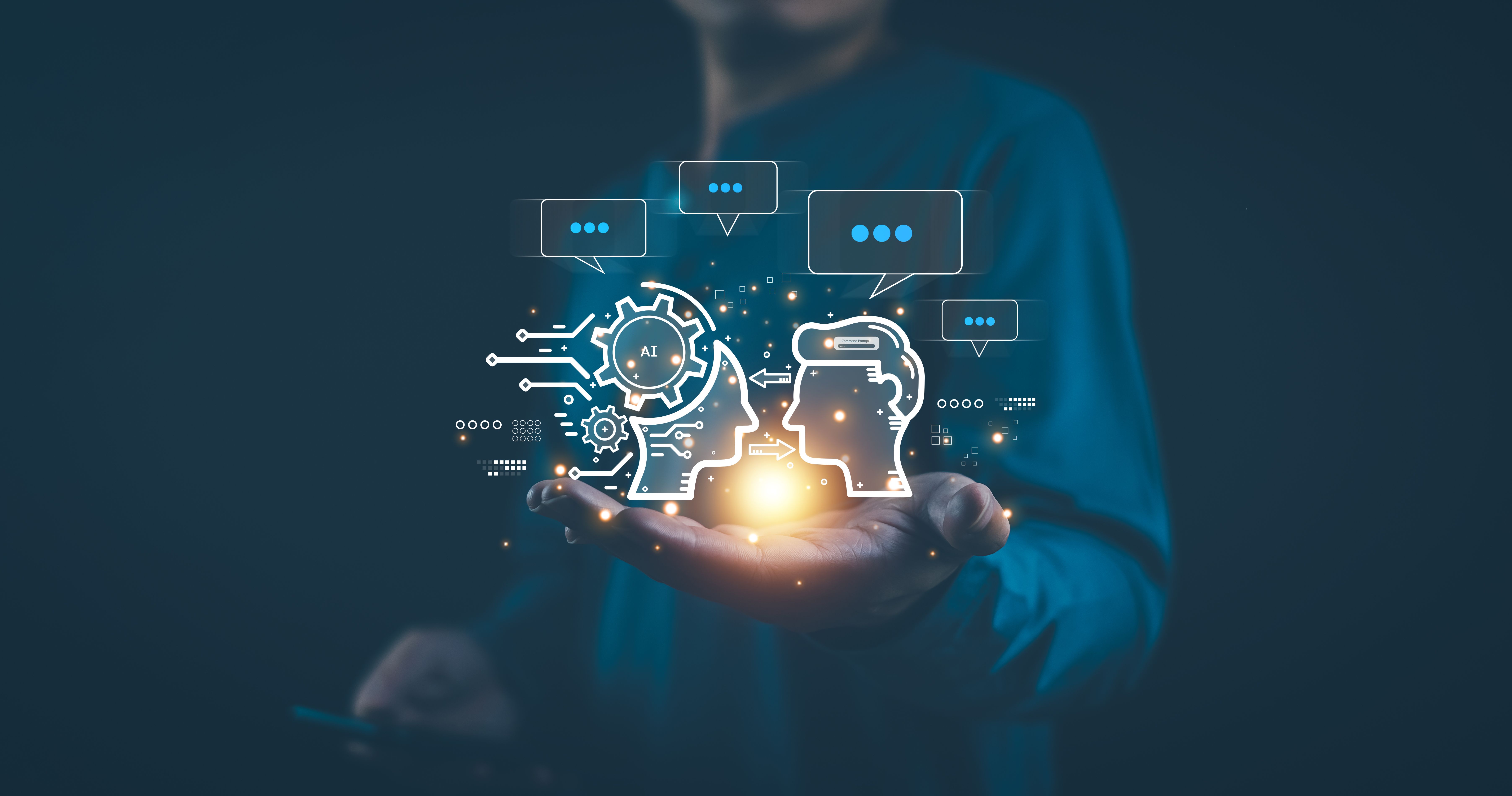 Artificial Intelligence business technology digital communication chat smart robot