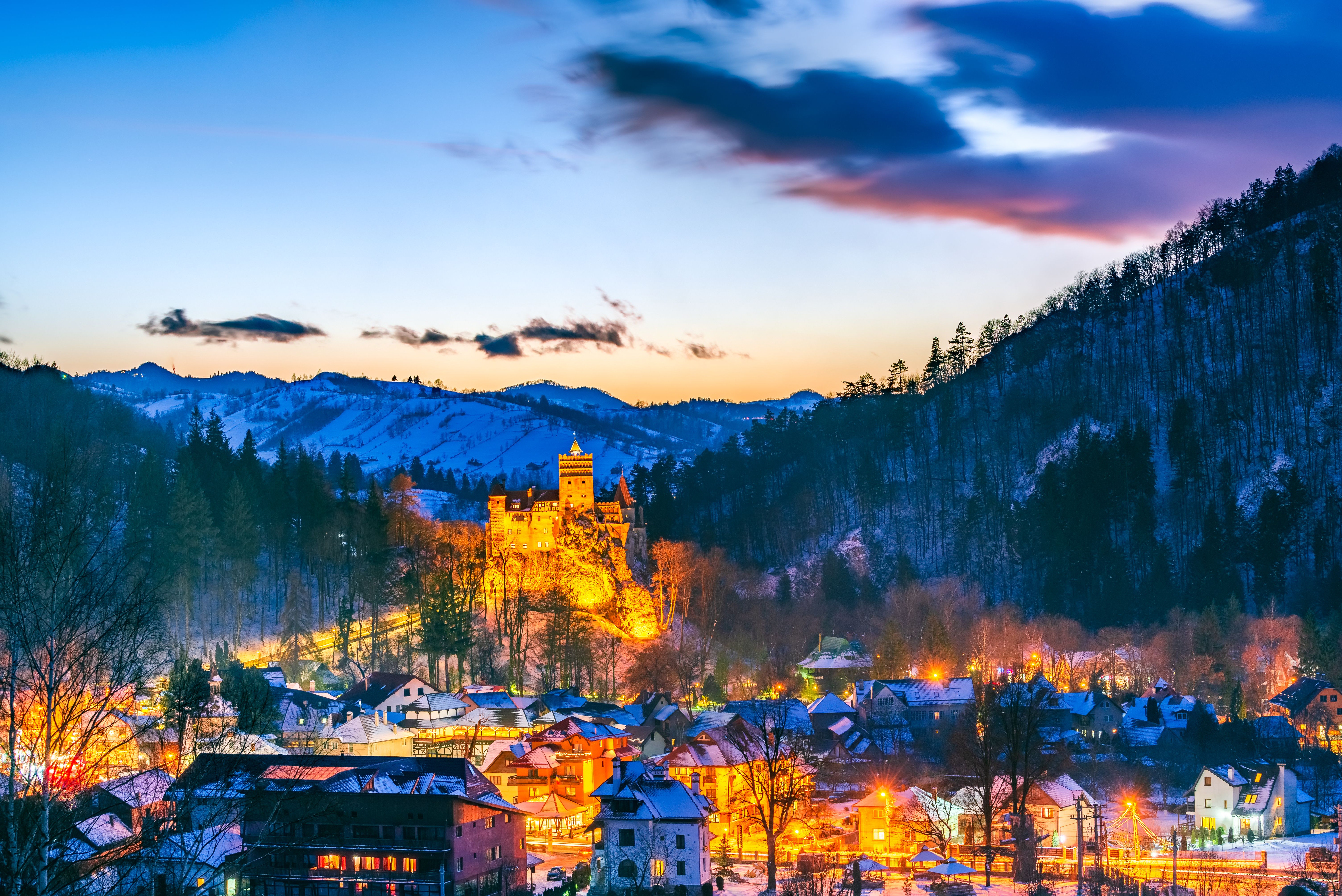 Bran Castle in Romania, Carpathian Mountains