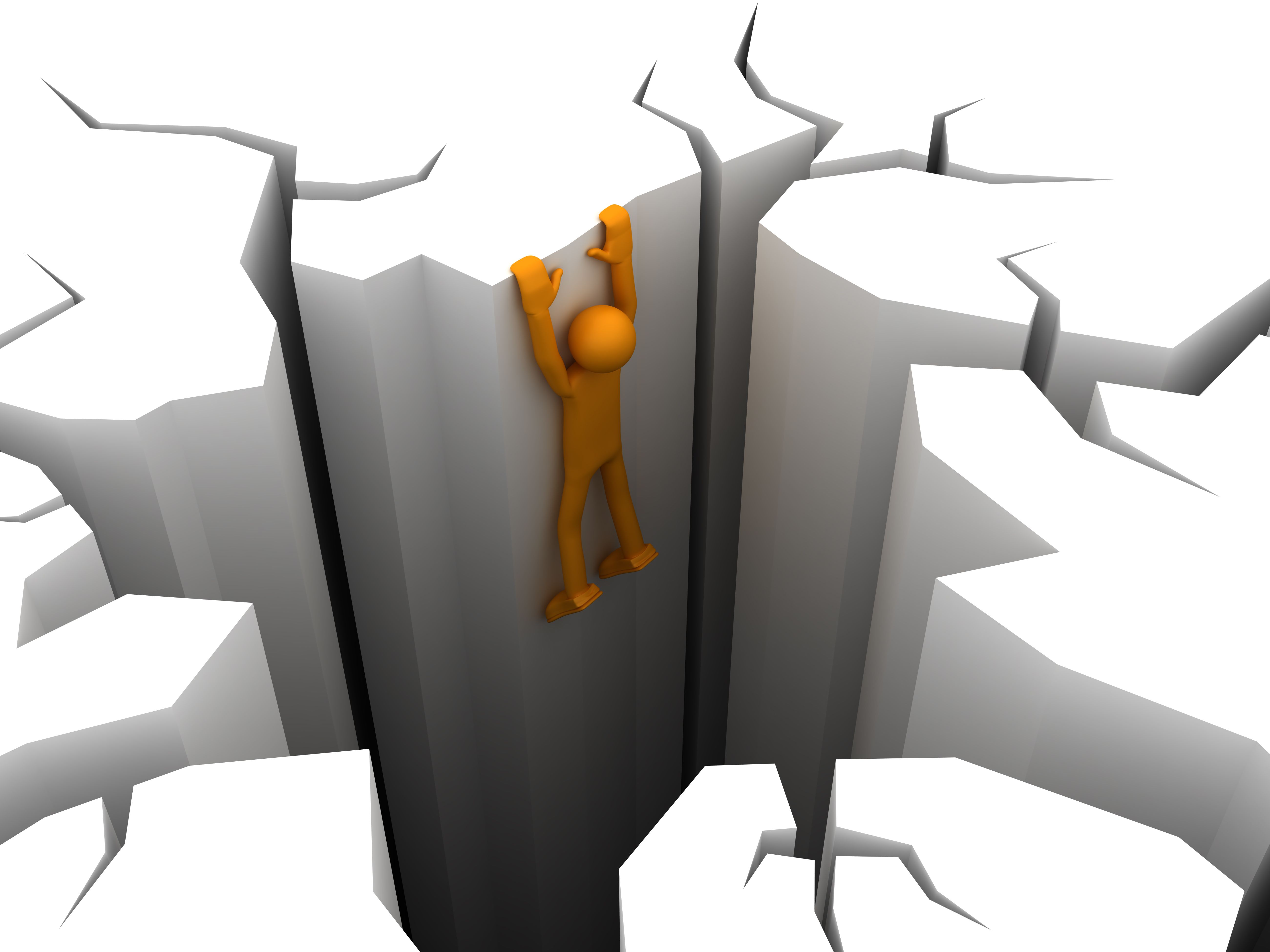 Man is kept so as not to fall into the pit