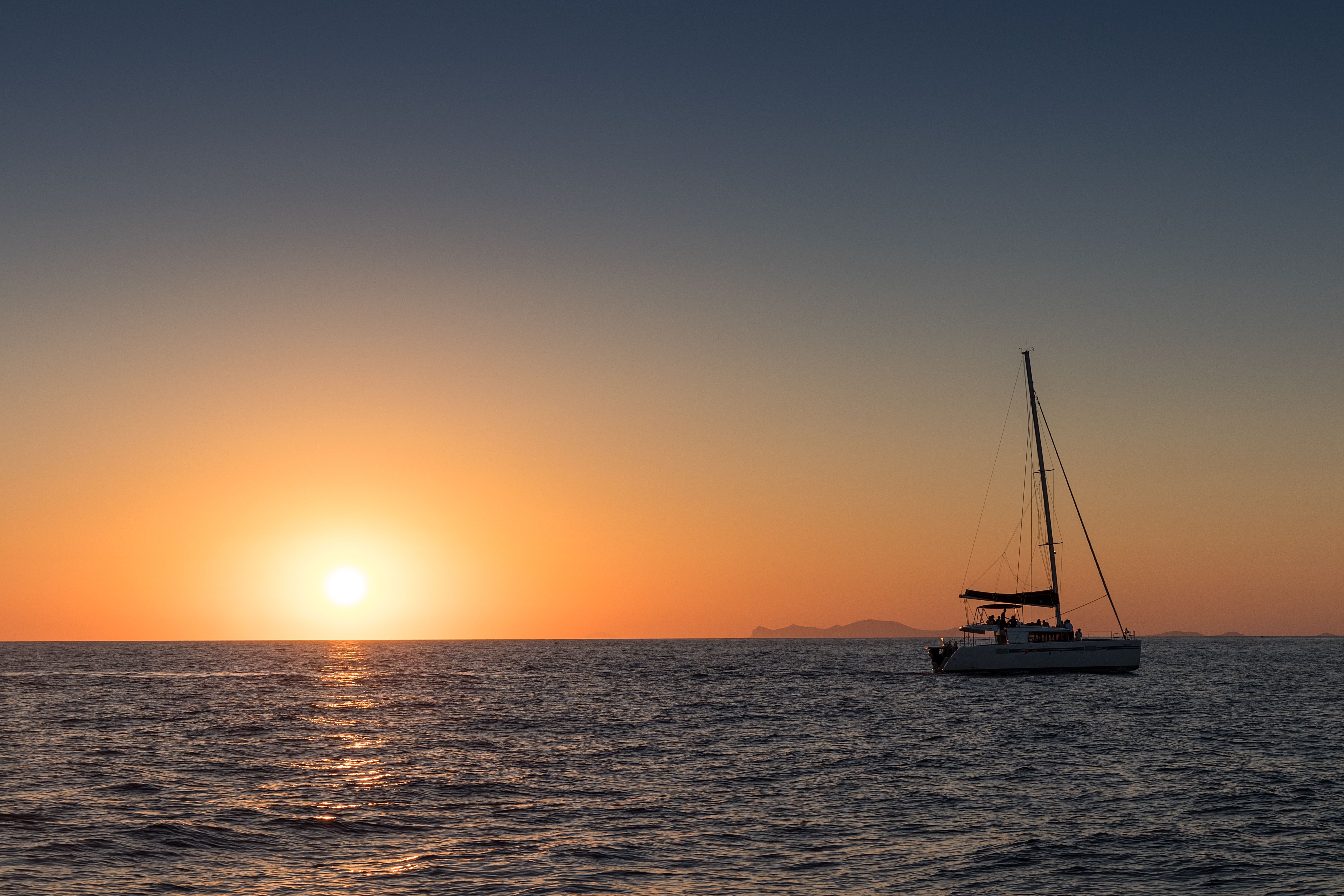 santorini catamaran