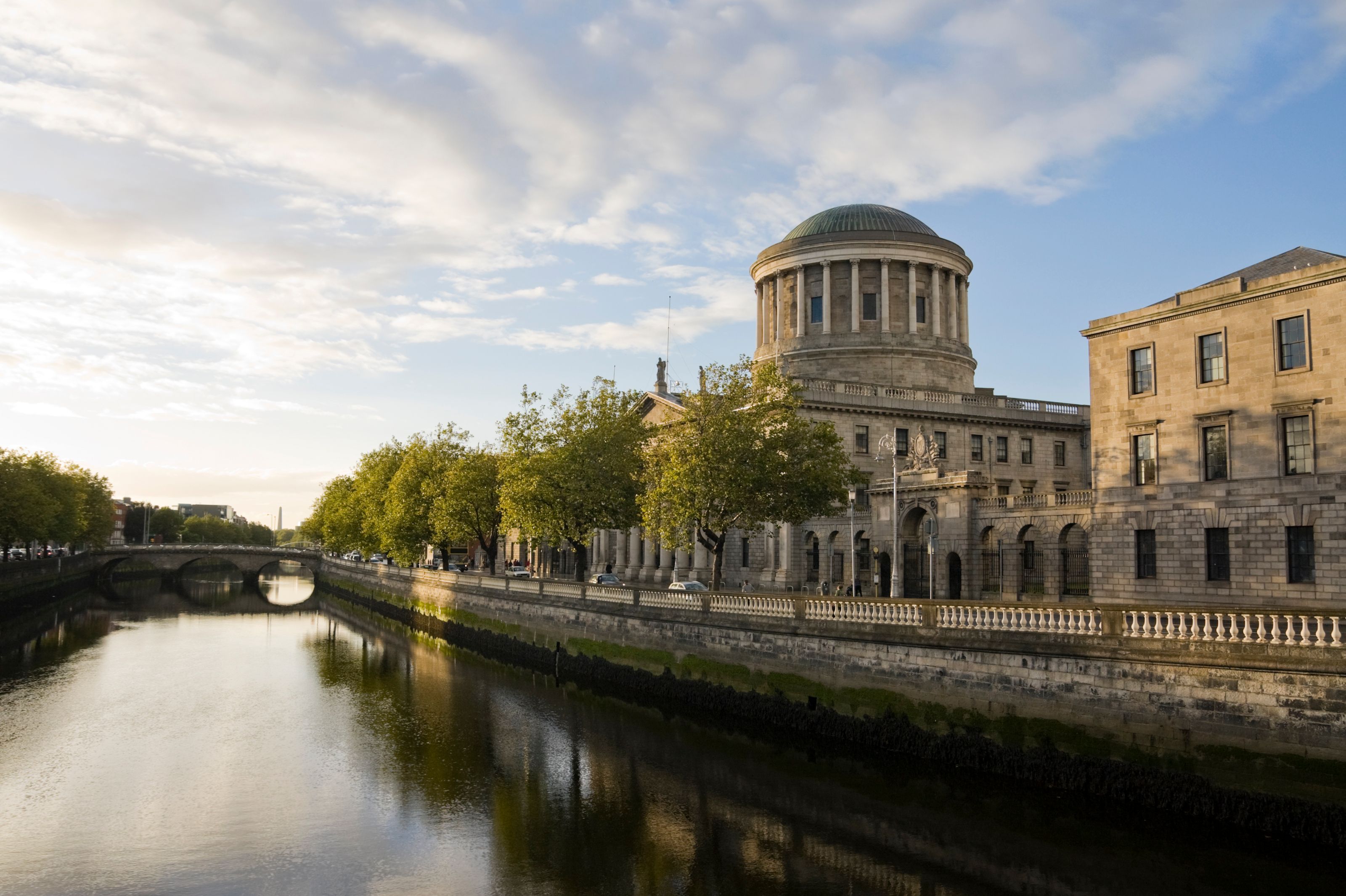 River Liffey and the Four Courts in Dublin