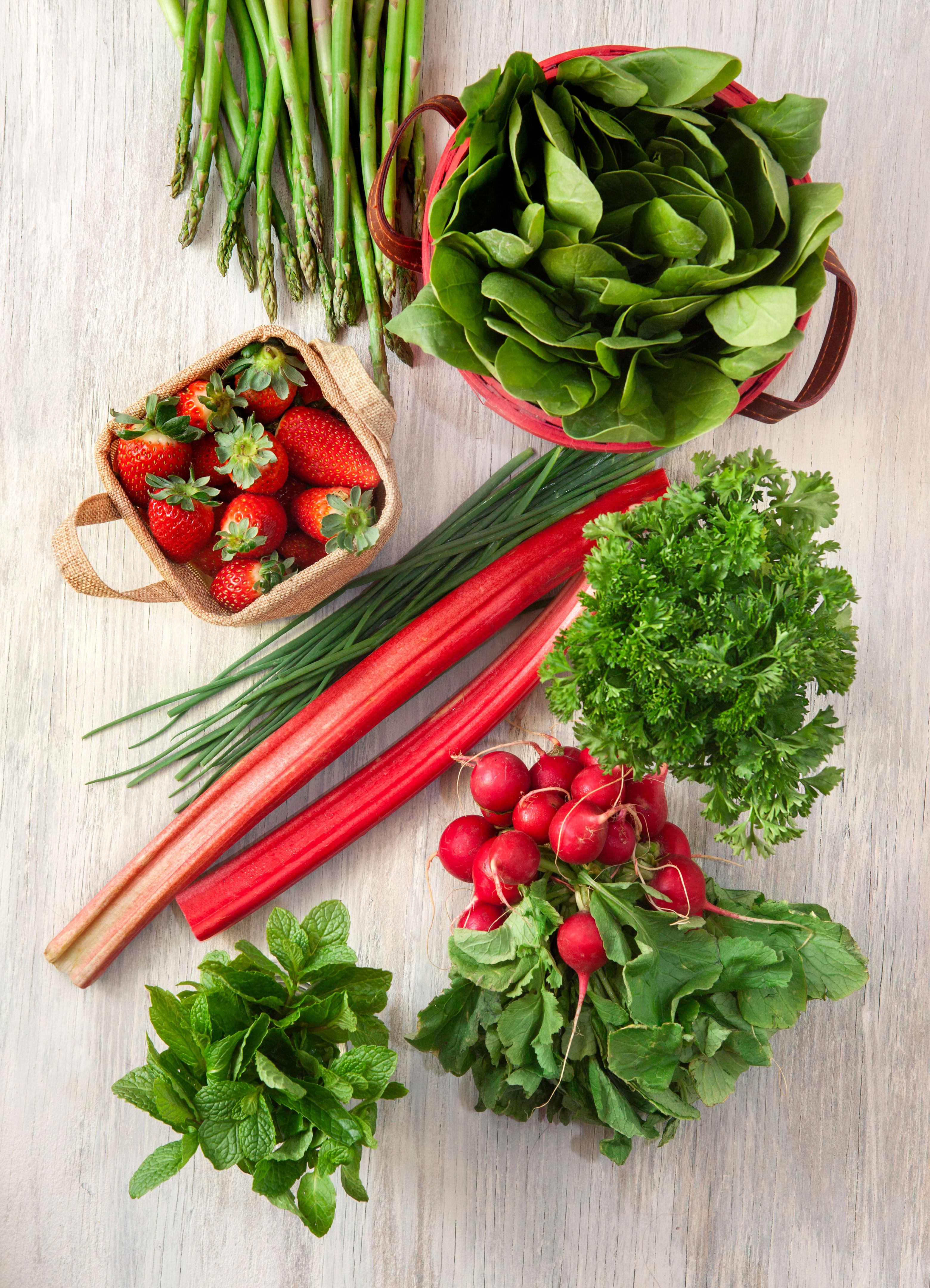 spring fruits vegetables