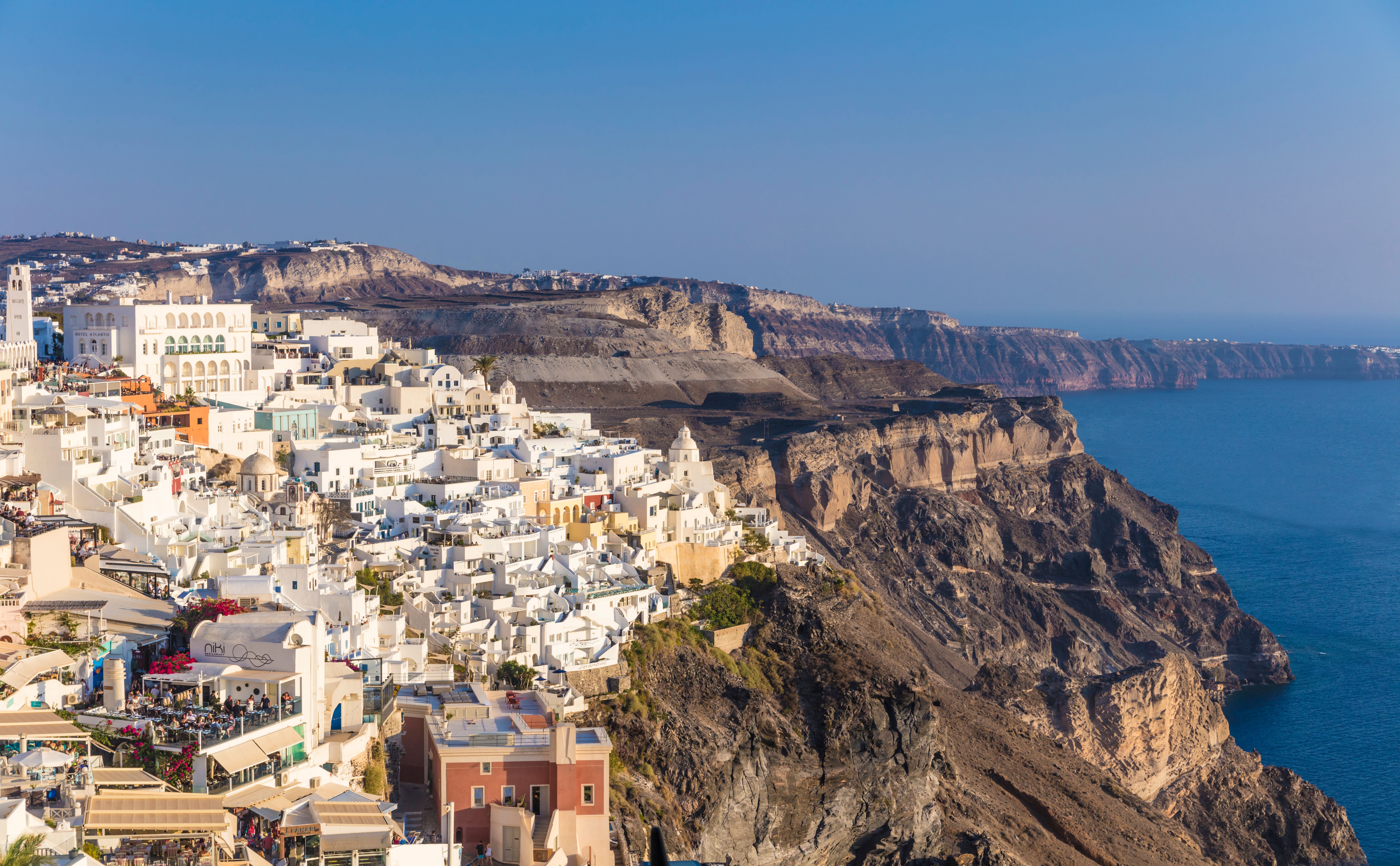 santorini coast