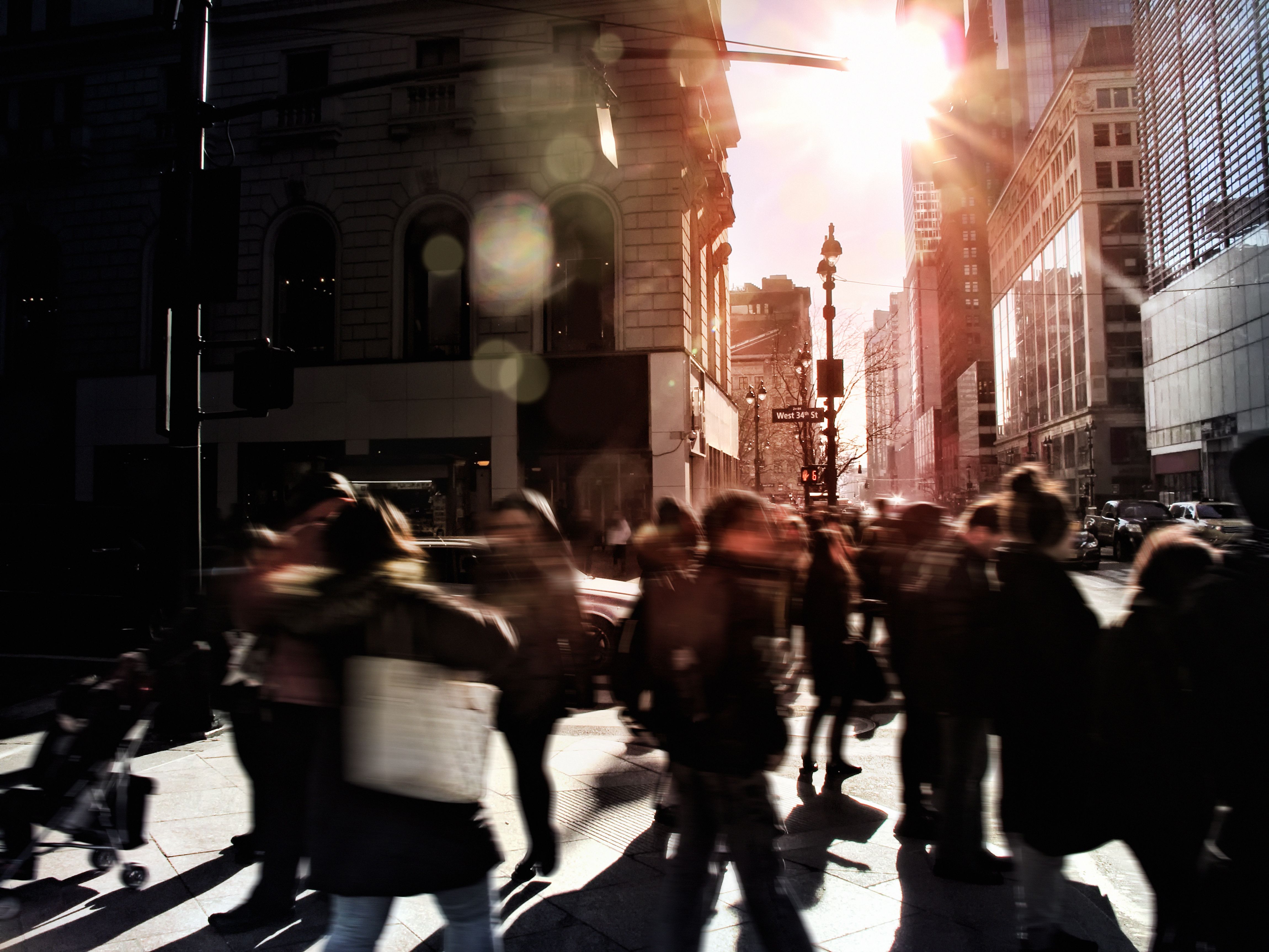 busy city life