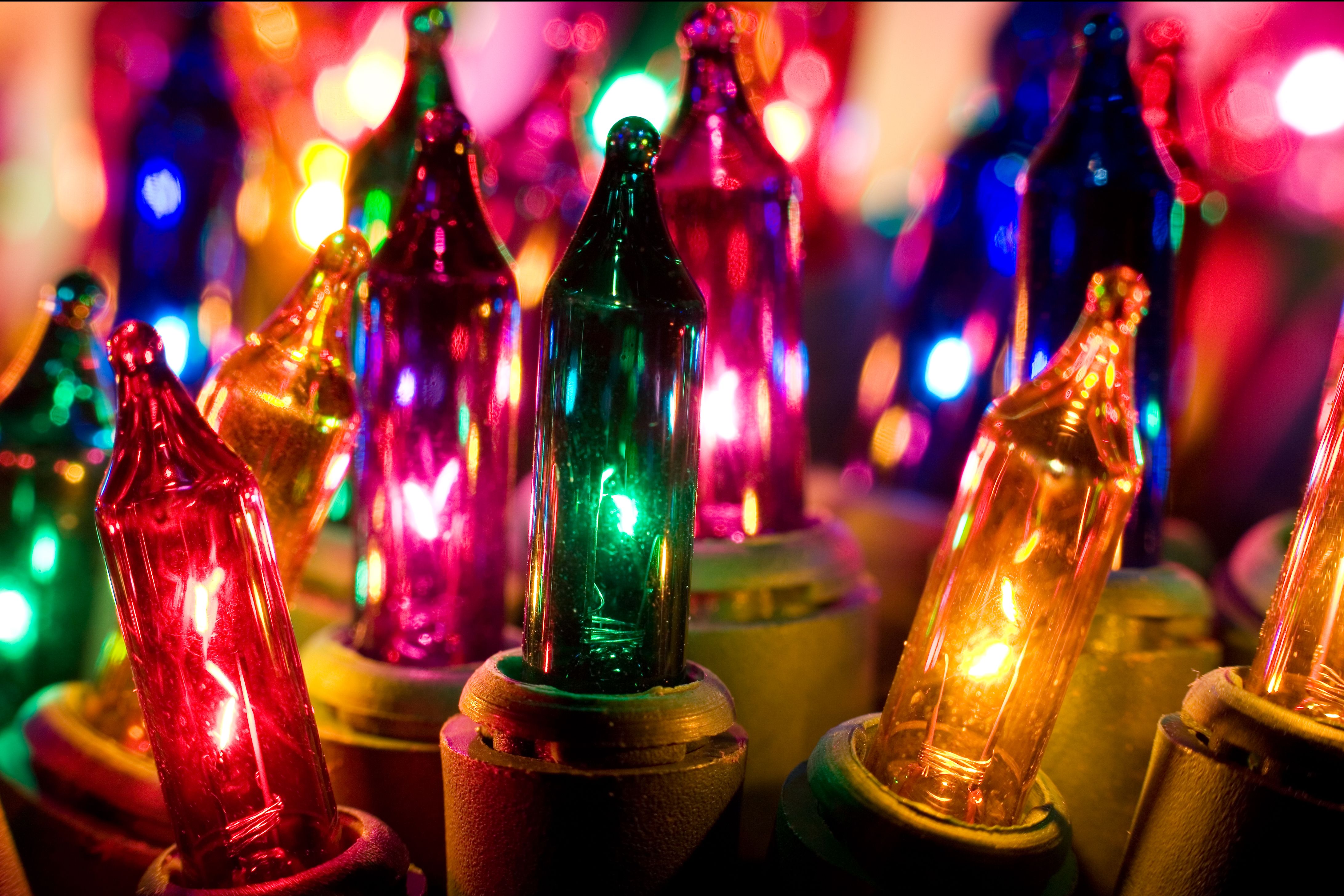 colorful Christmas lights