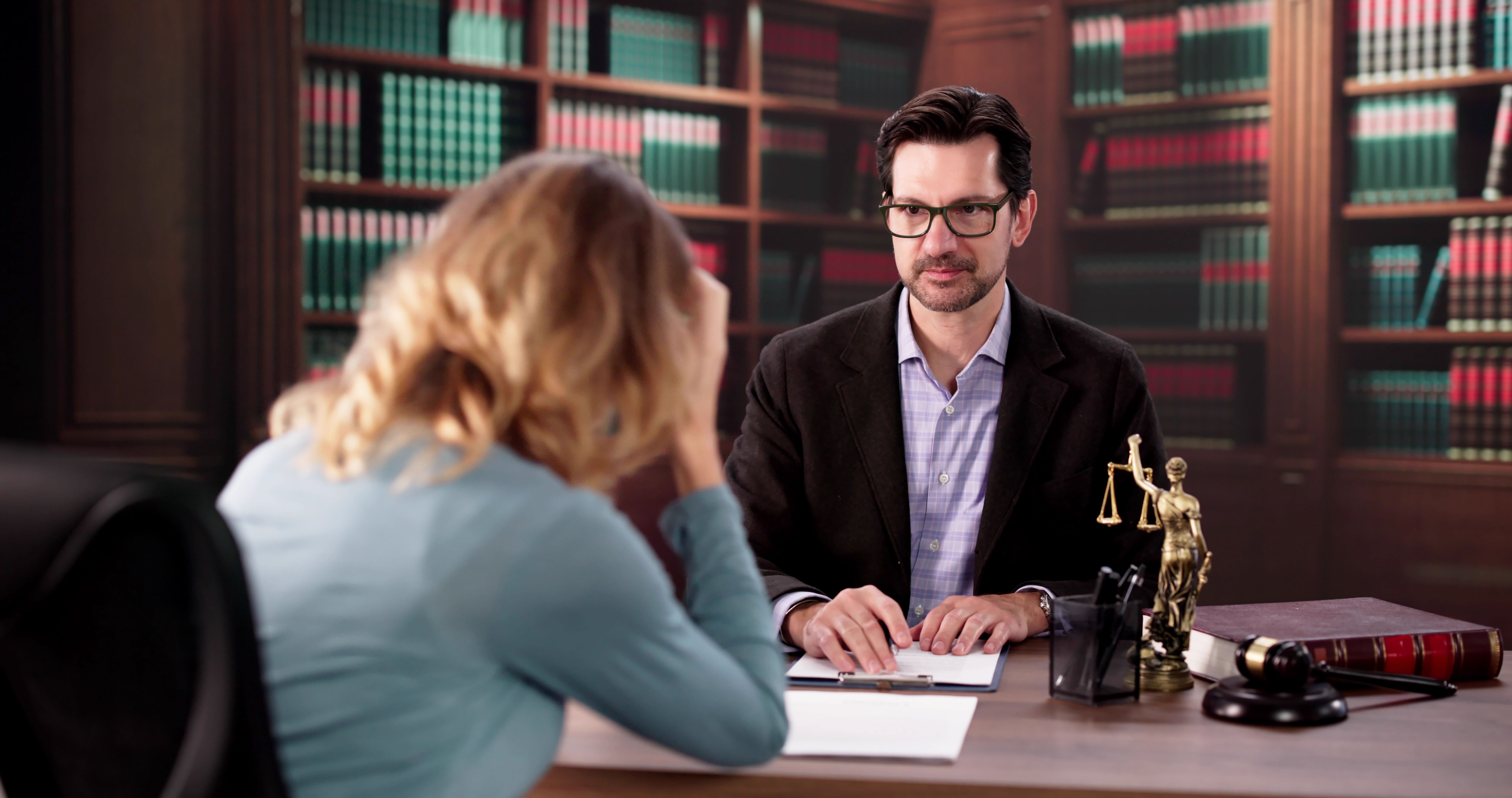 attorney speaking client