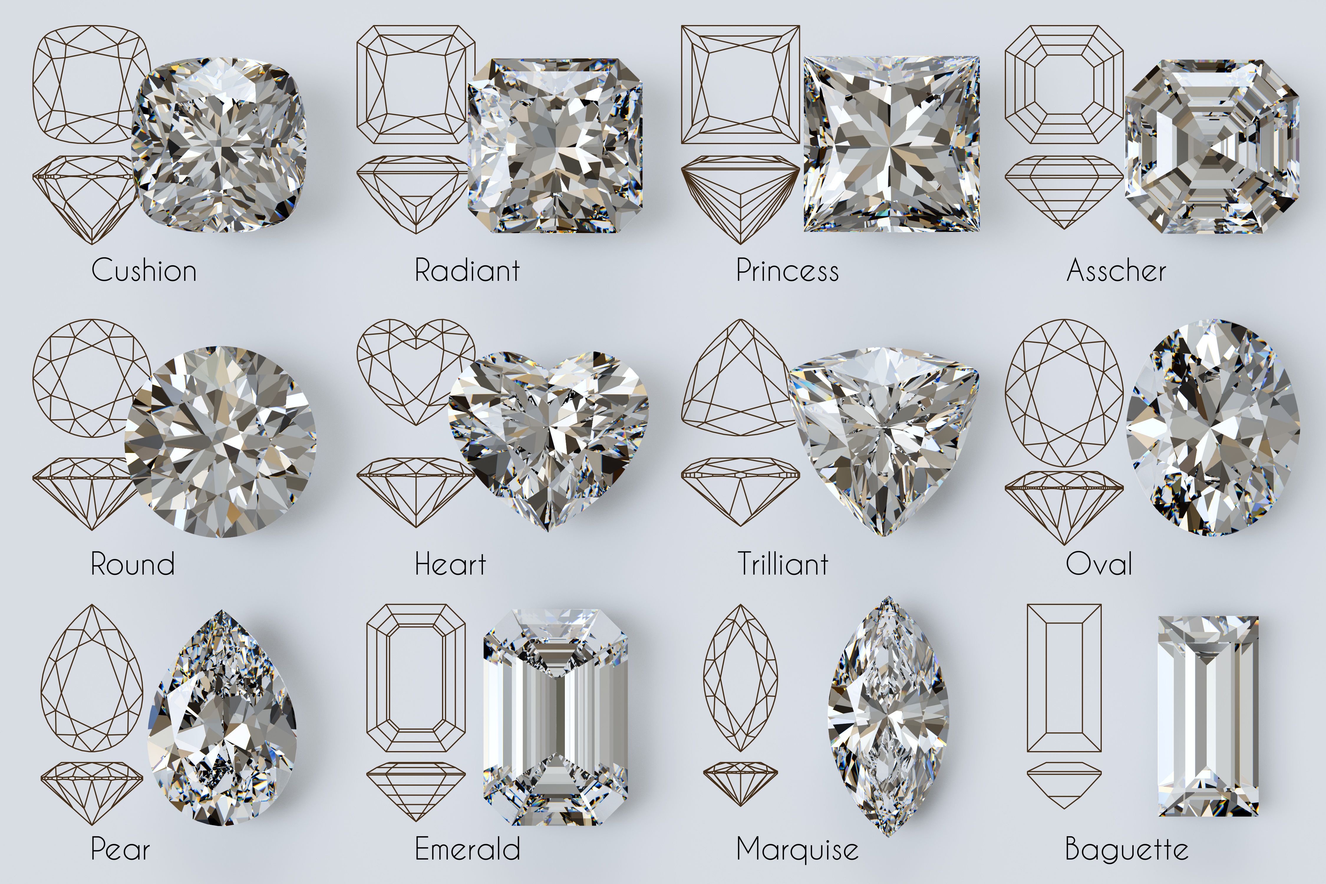 diamond shapes