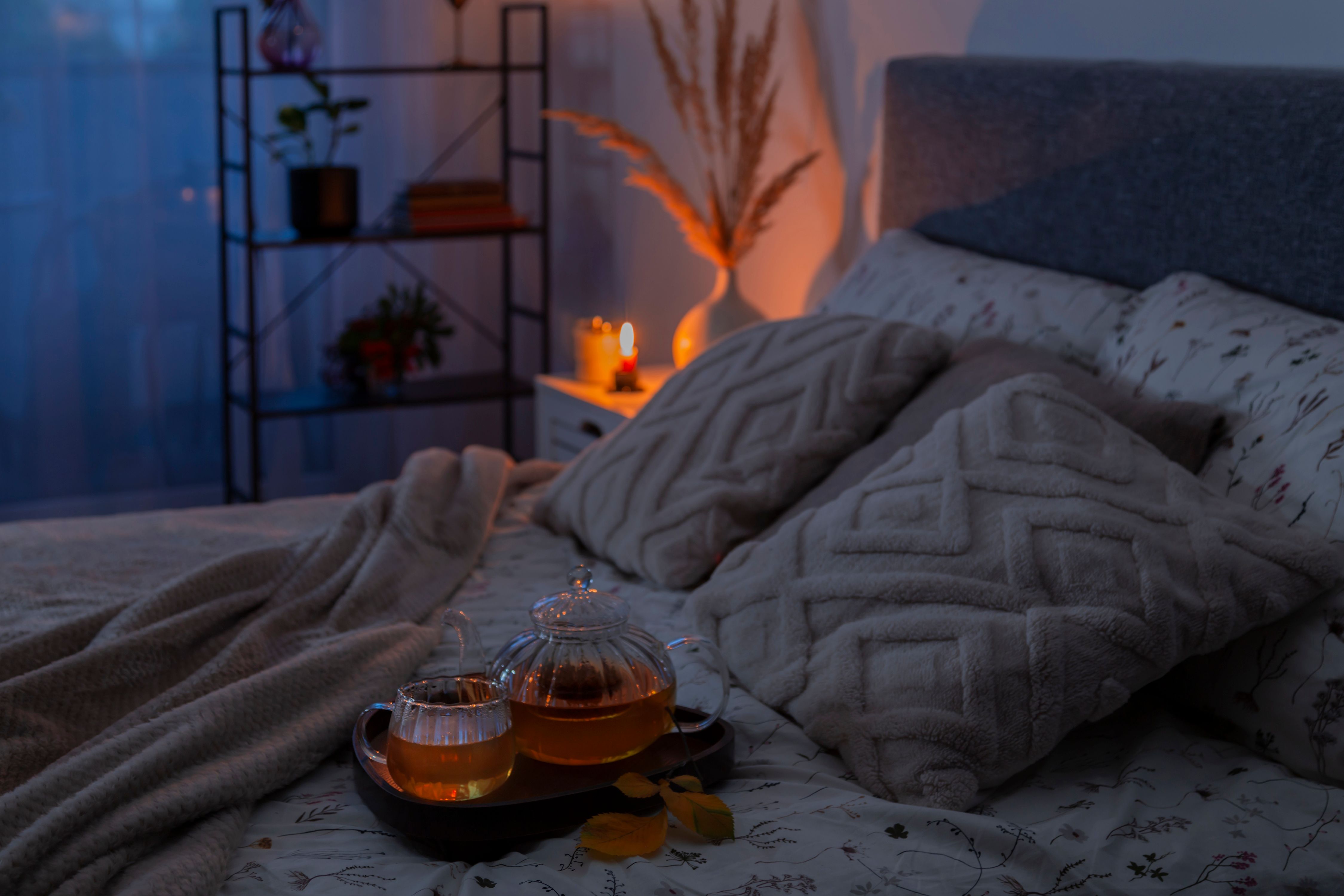 bedroom cozy winter