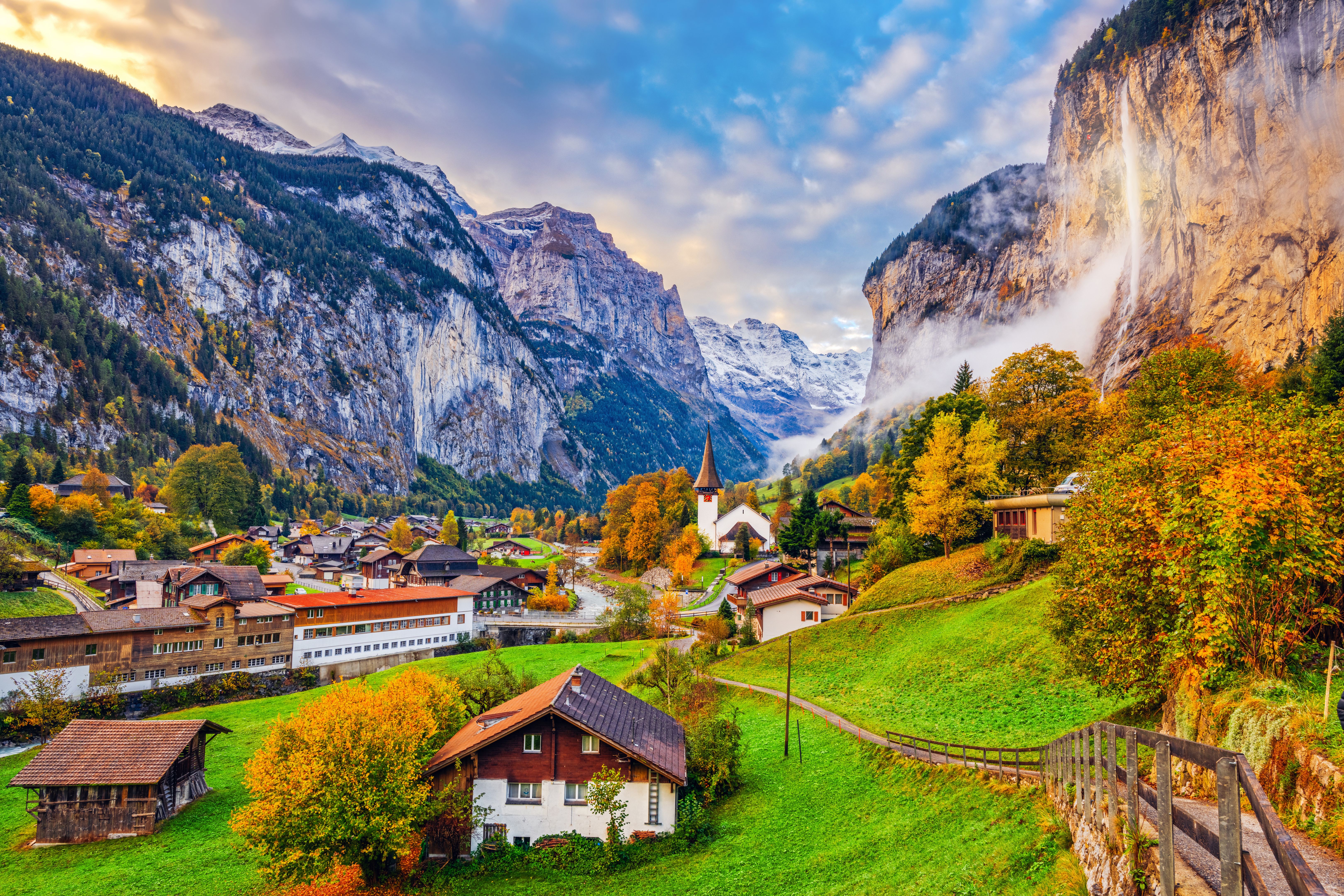 Lauterbrunnen, Switzerland During Autumn Lauterbrunnen, Switzerland During Autumn