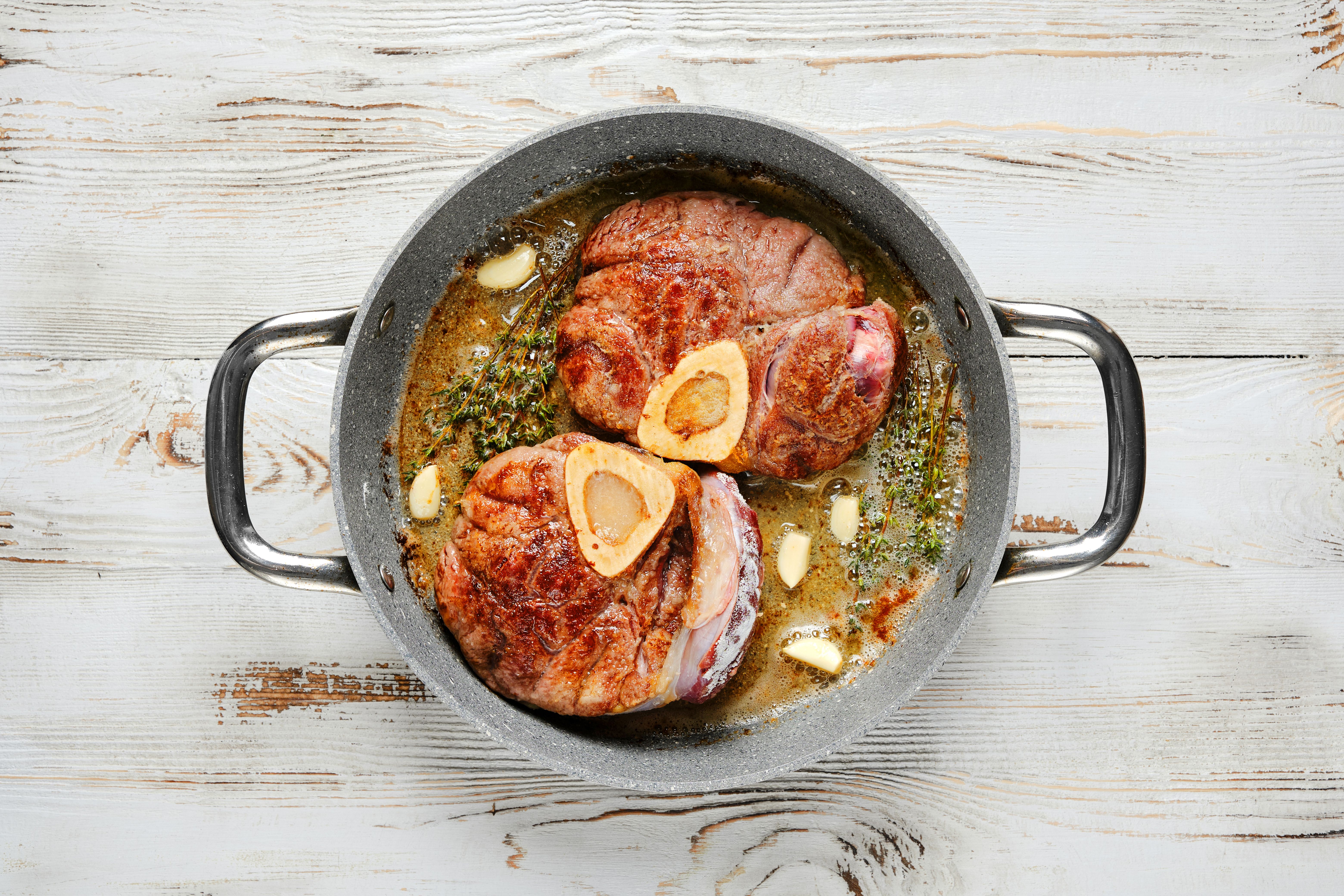 searing beef