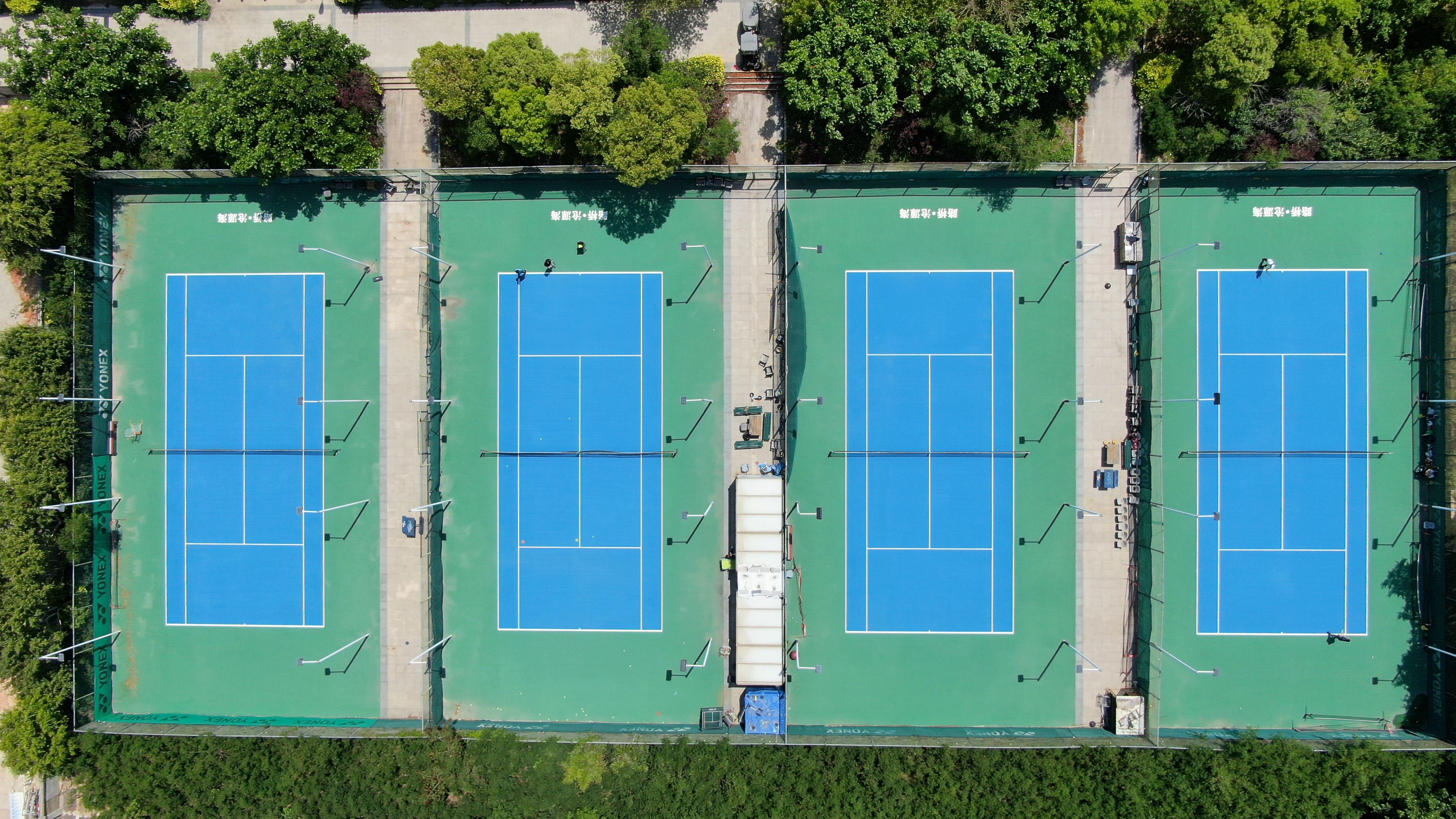 outdoor tennis court
