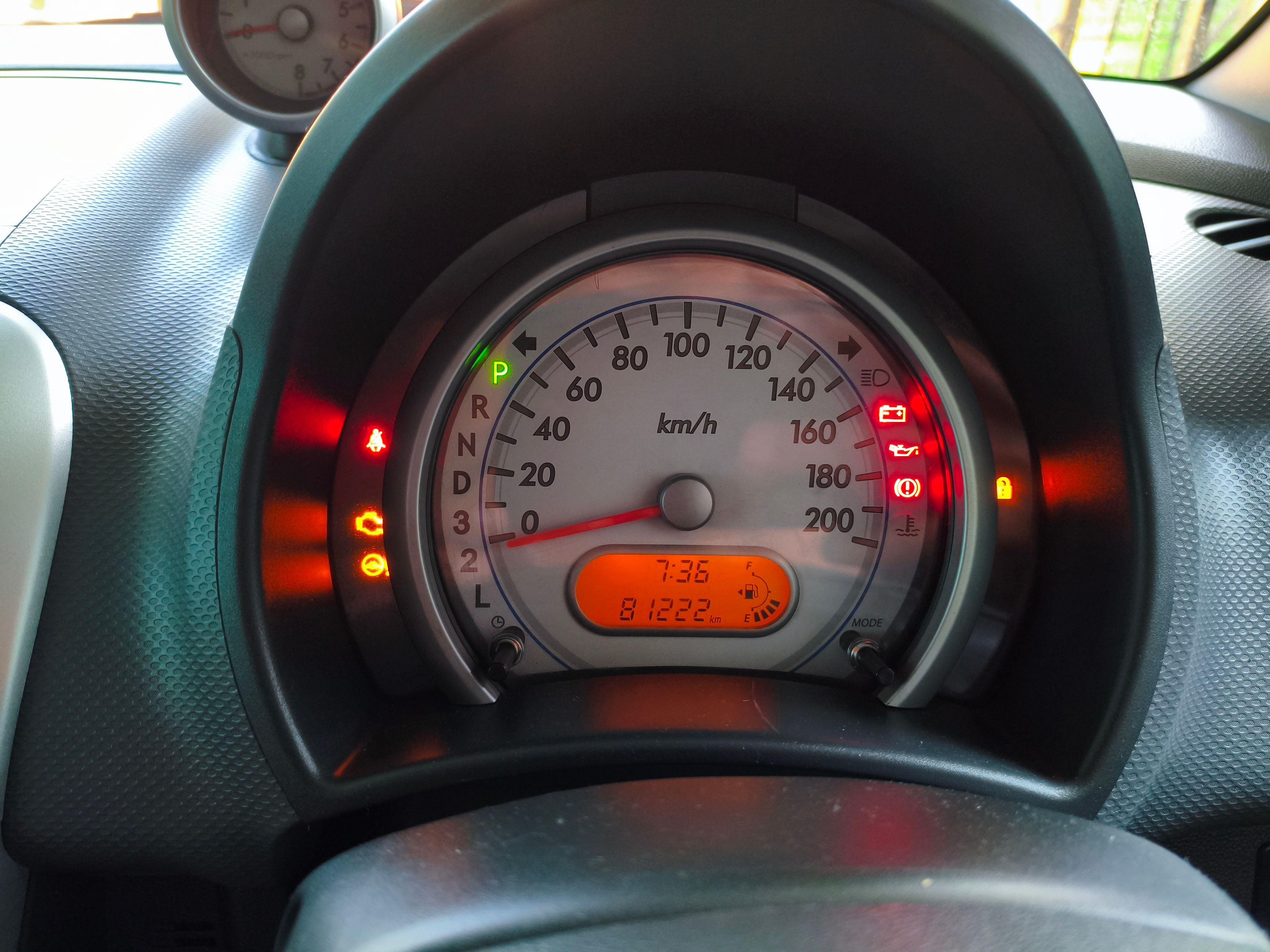 engine warning light