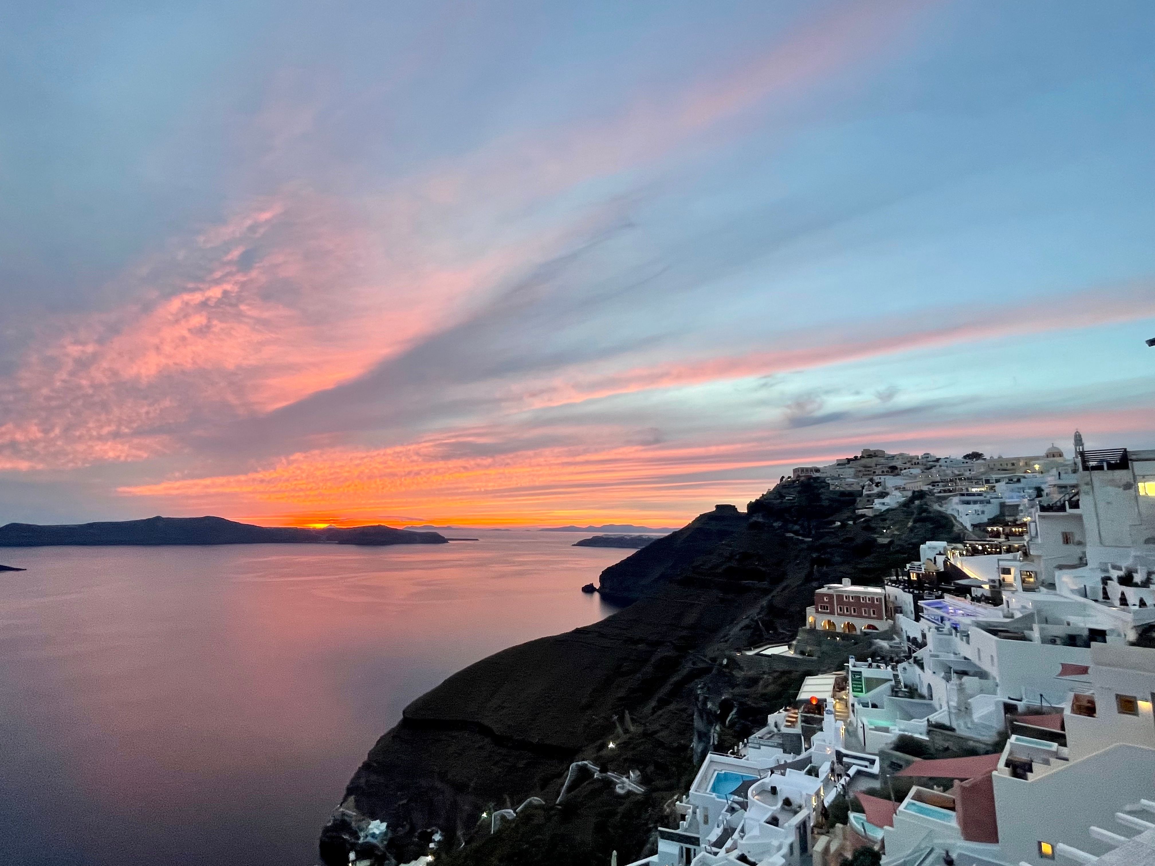 santorini sunset