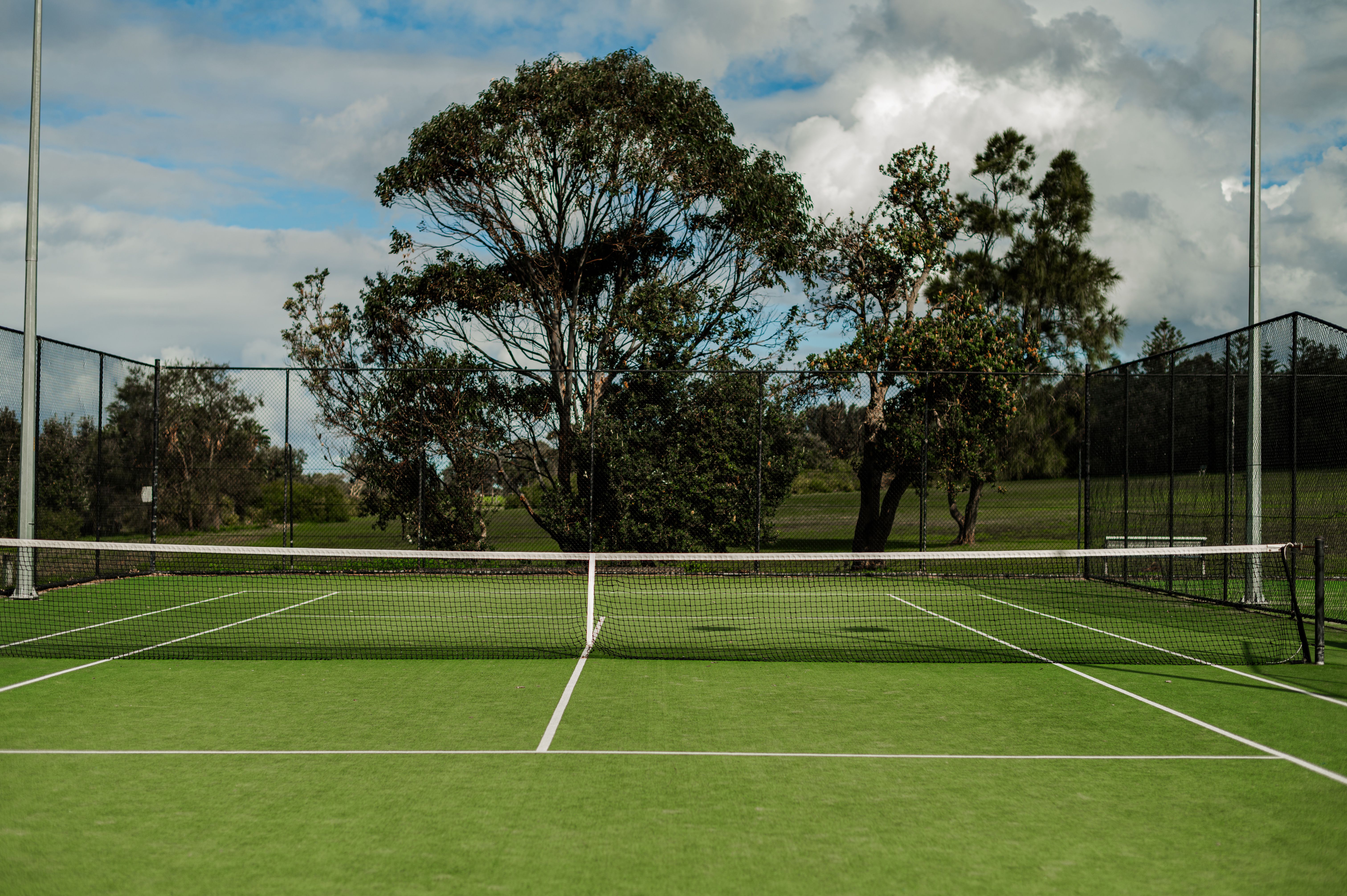 tennis court installation
