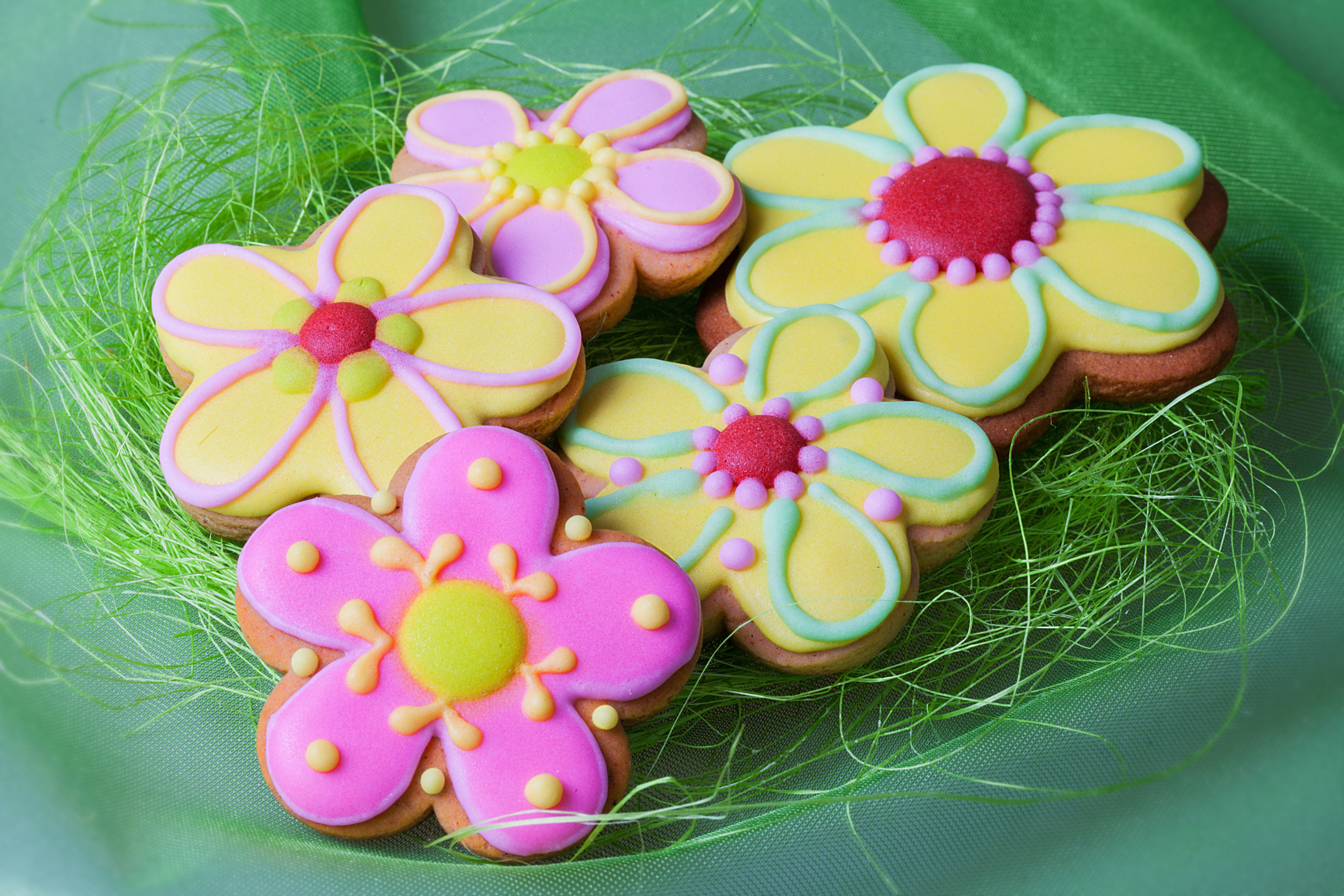 floral sugar cookies