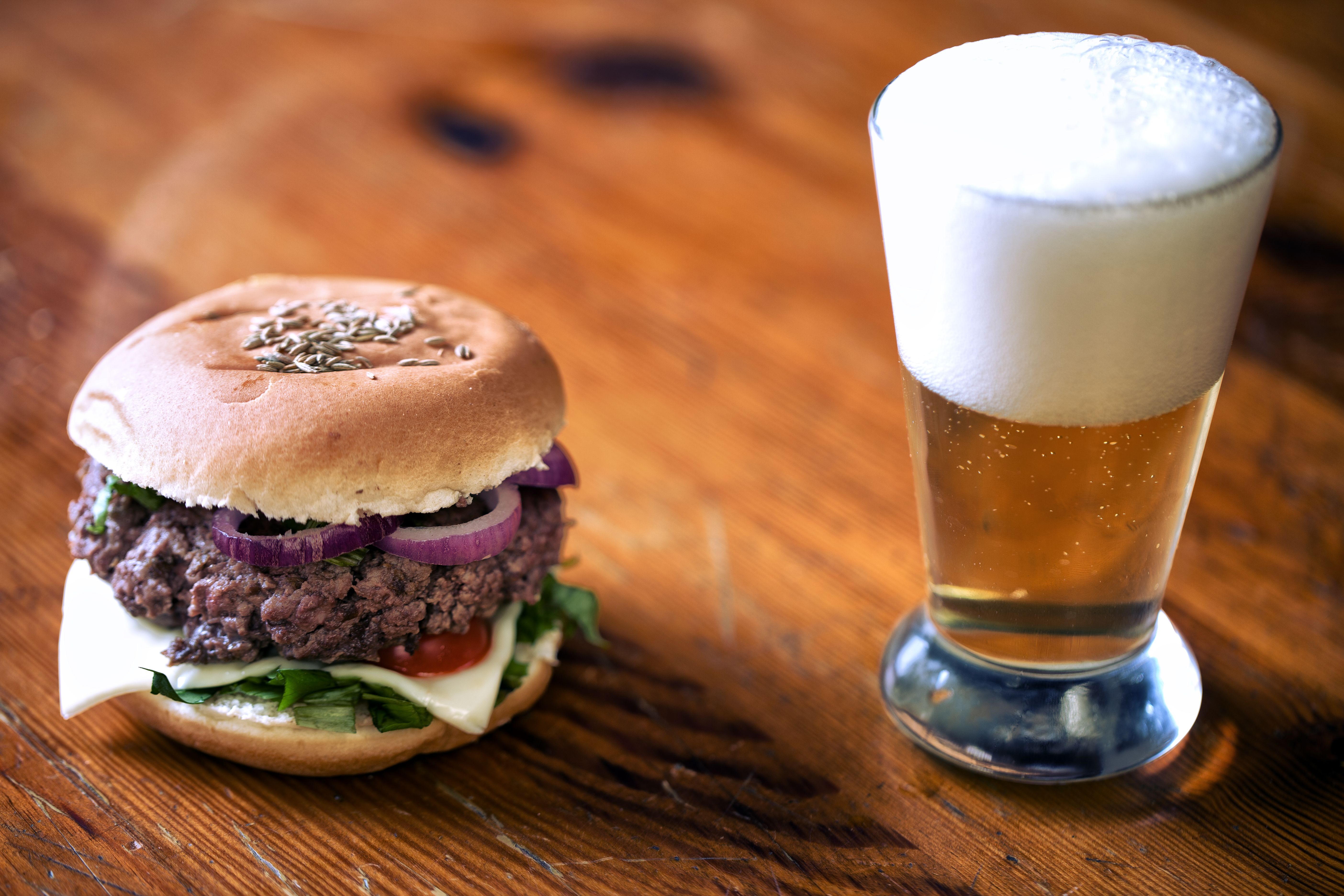 craft beer burger