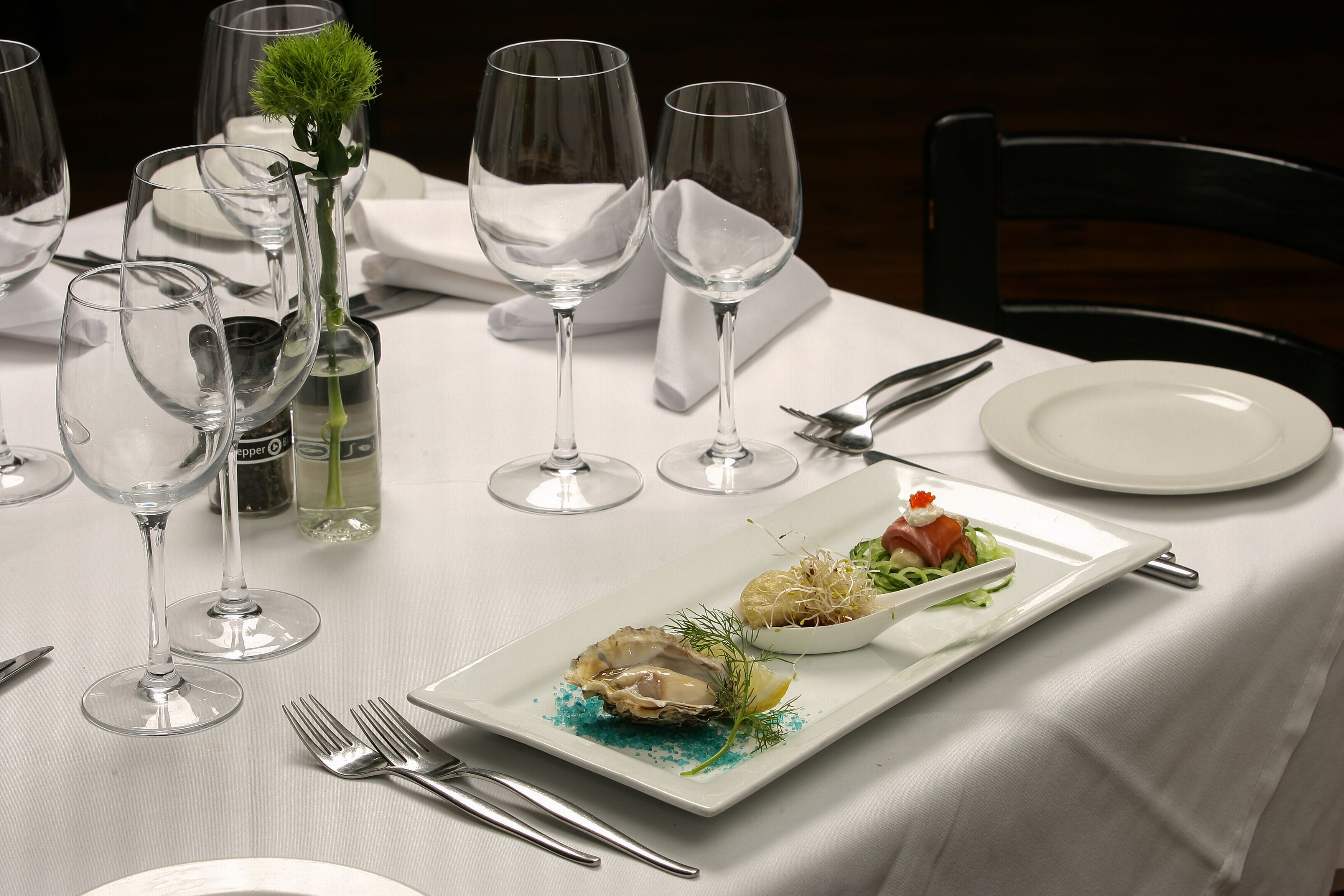 plated seafood