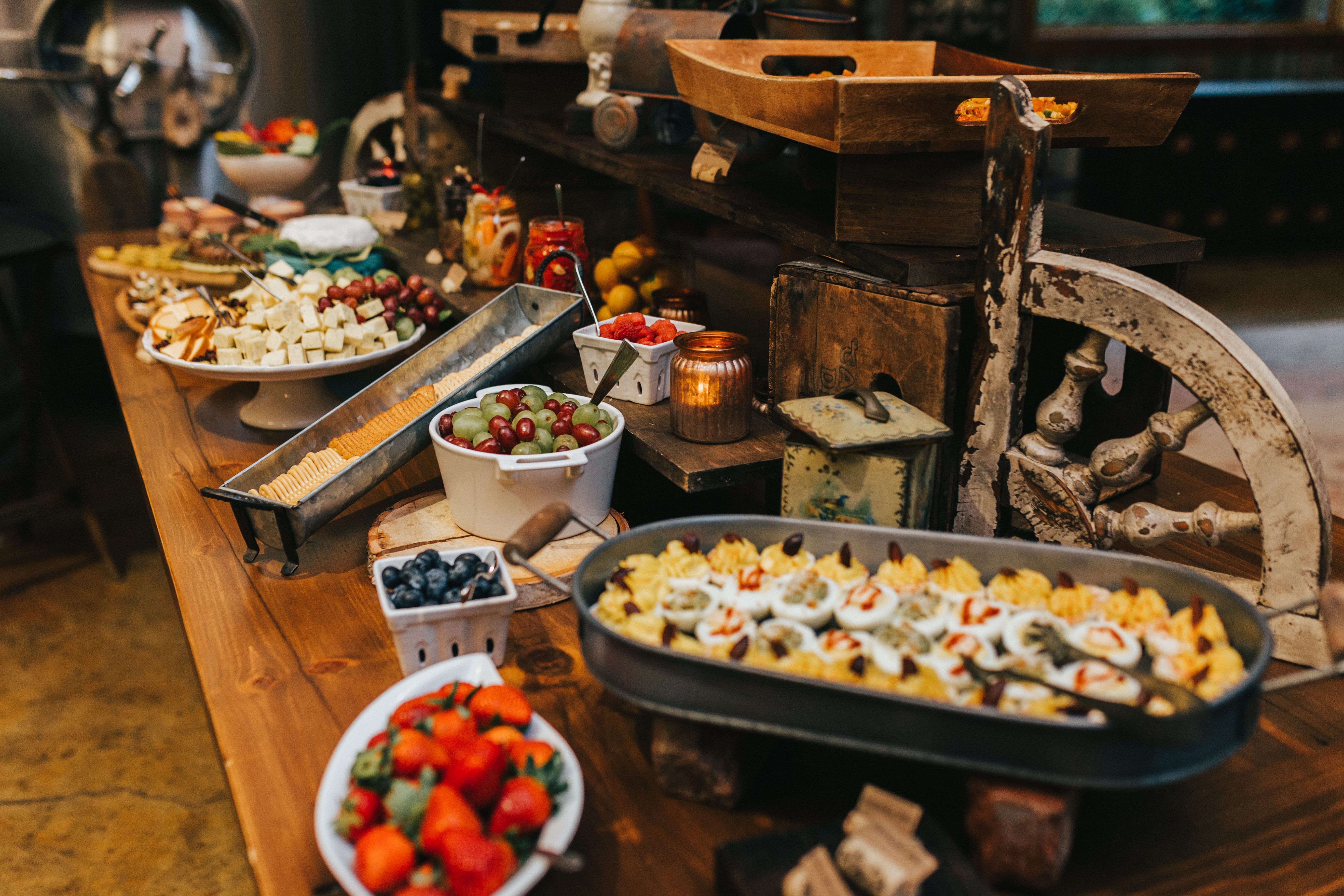 rustic wedding catering