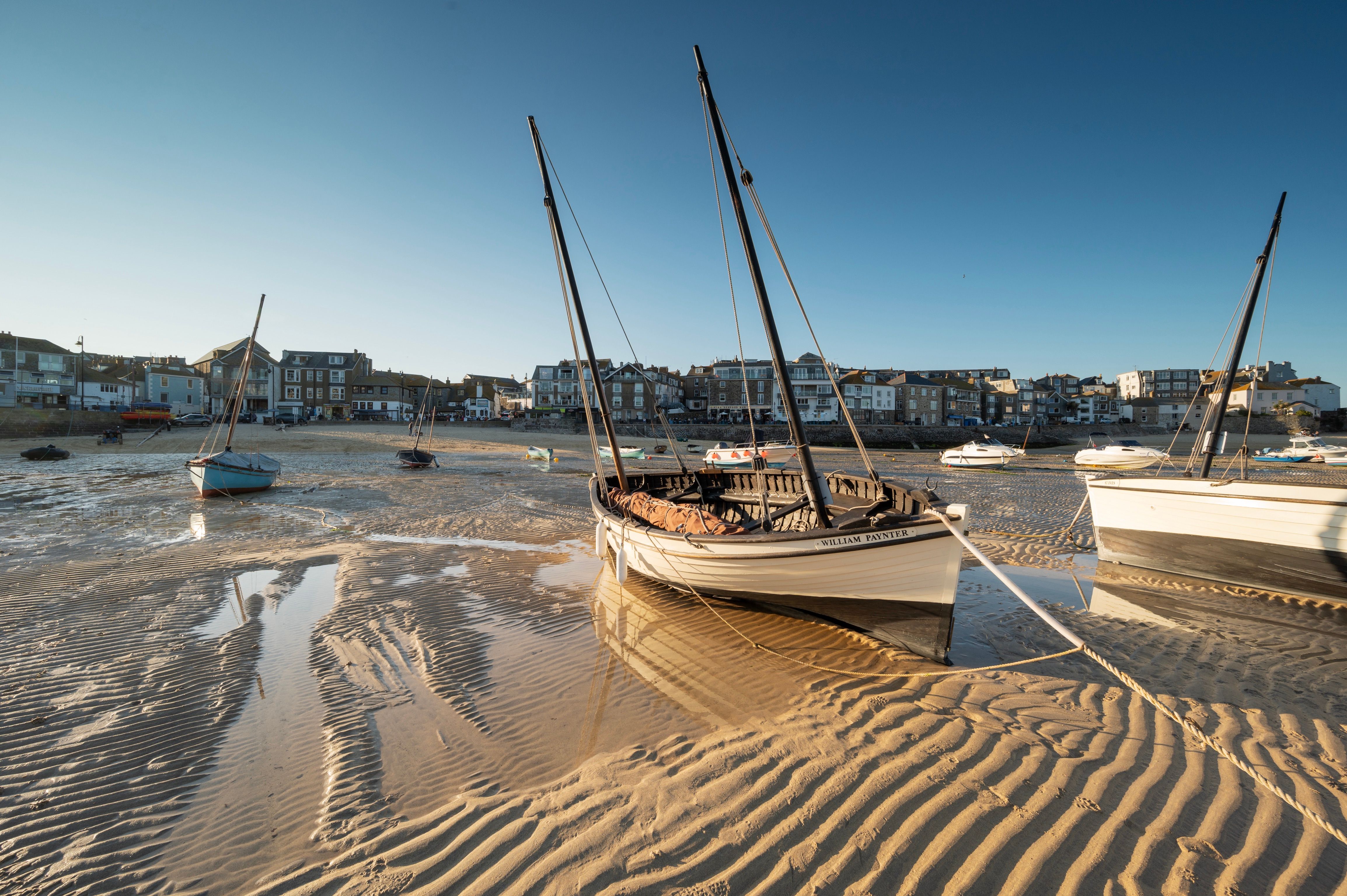 Low tide in St Ives Harbour