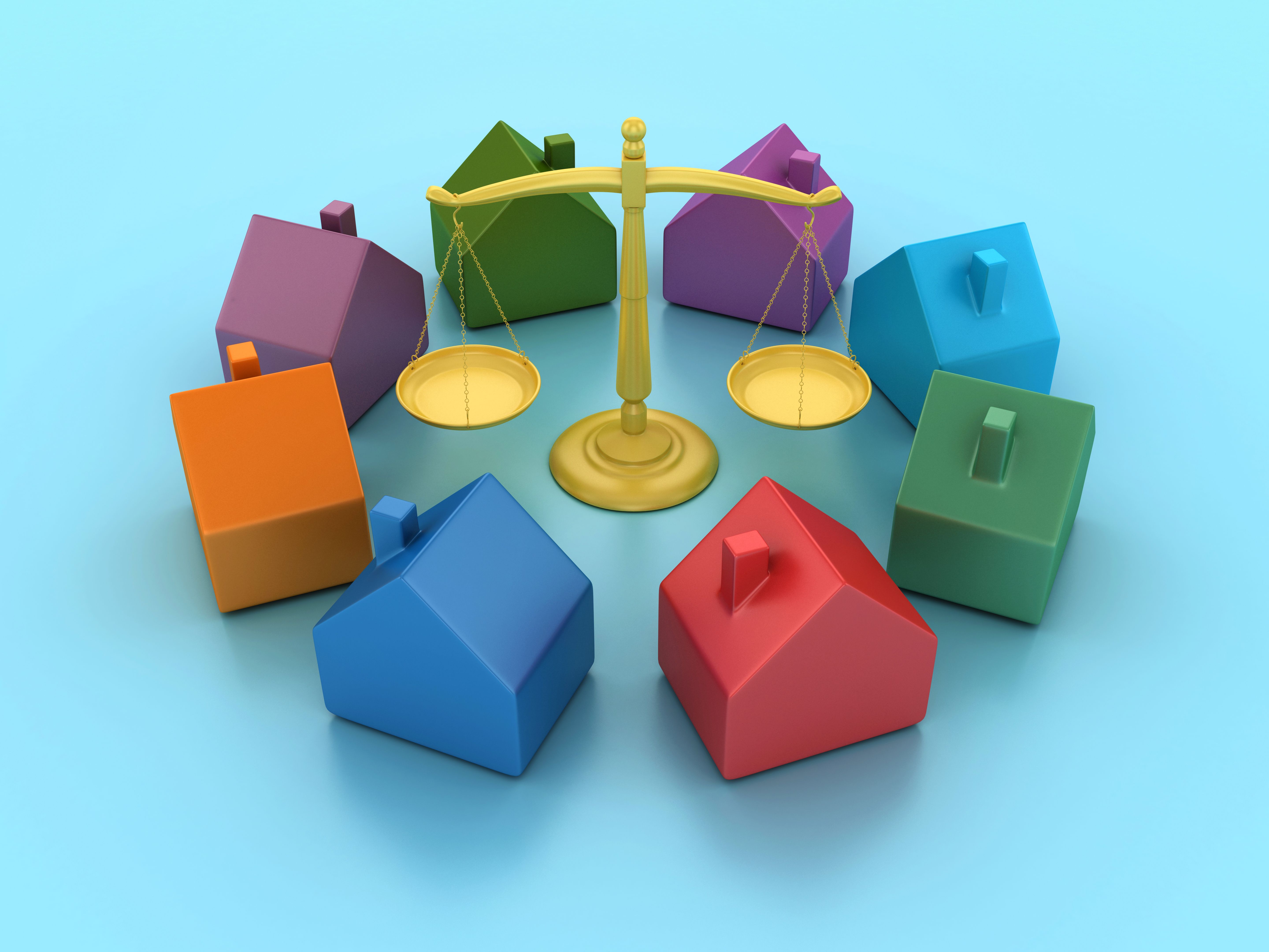 Legal Weight Scale with Houses