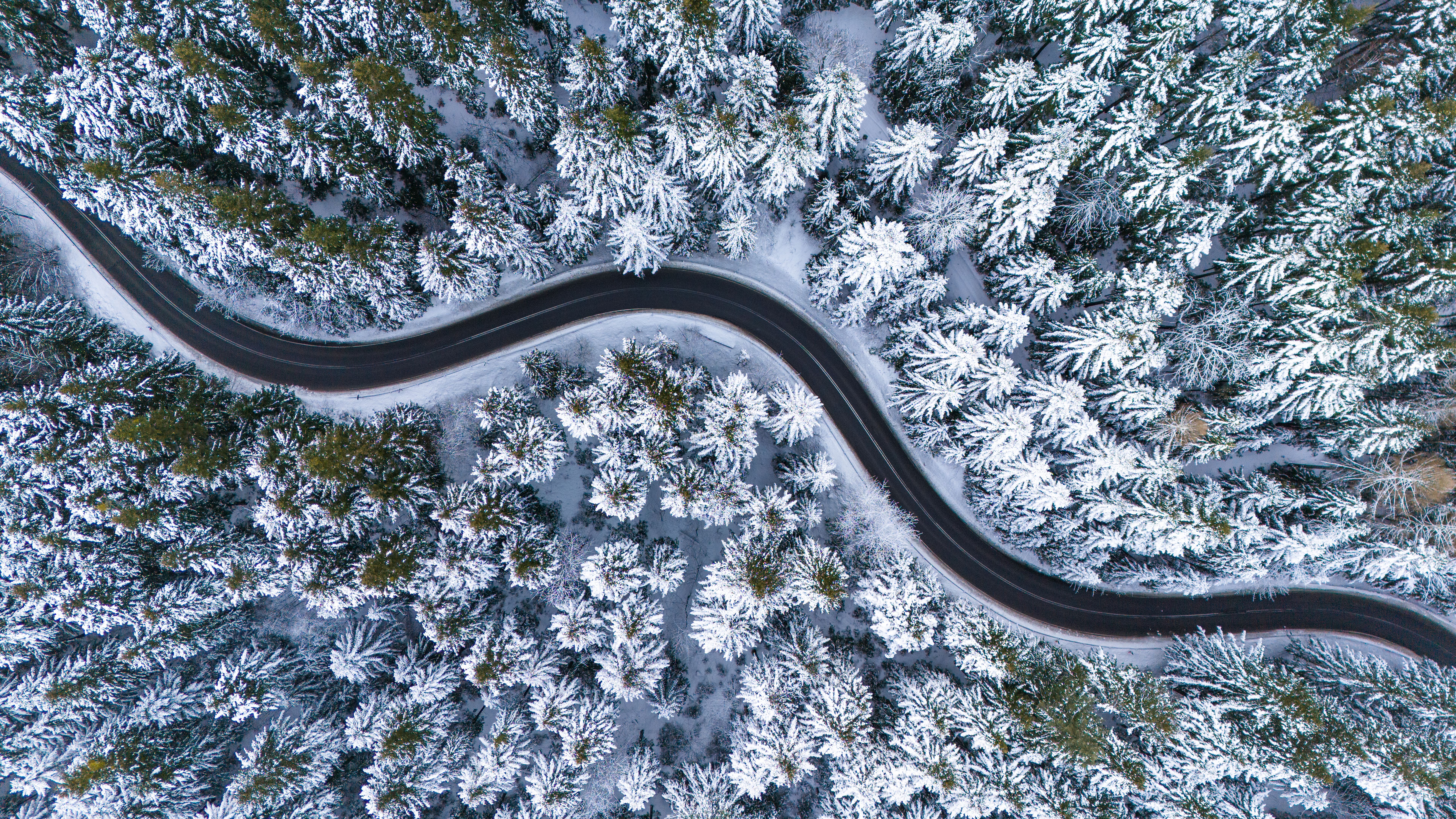 snowy road
