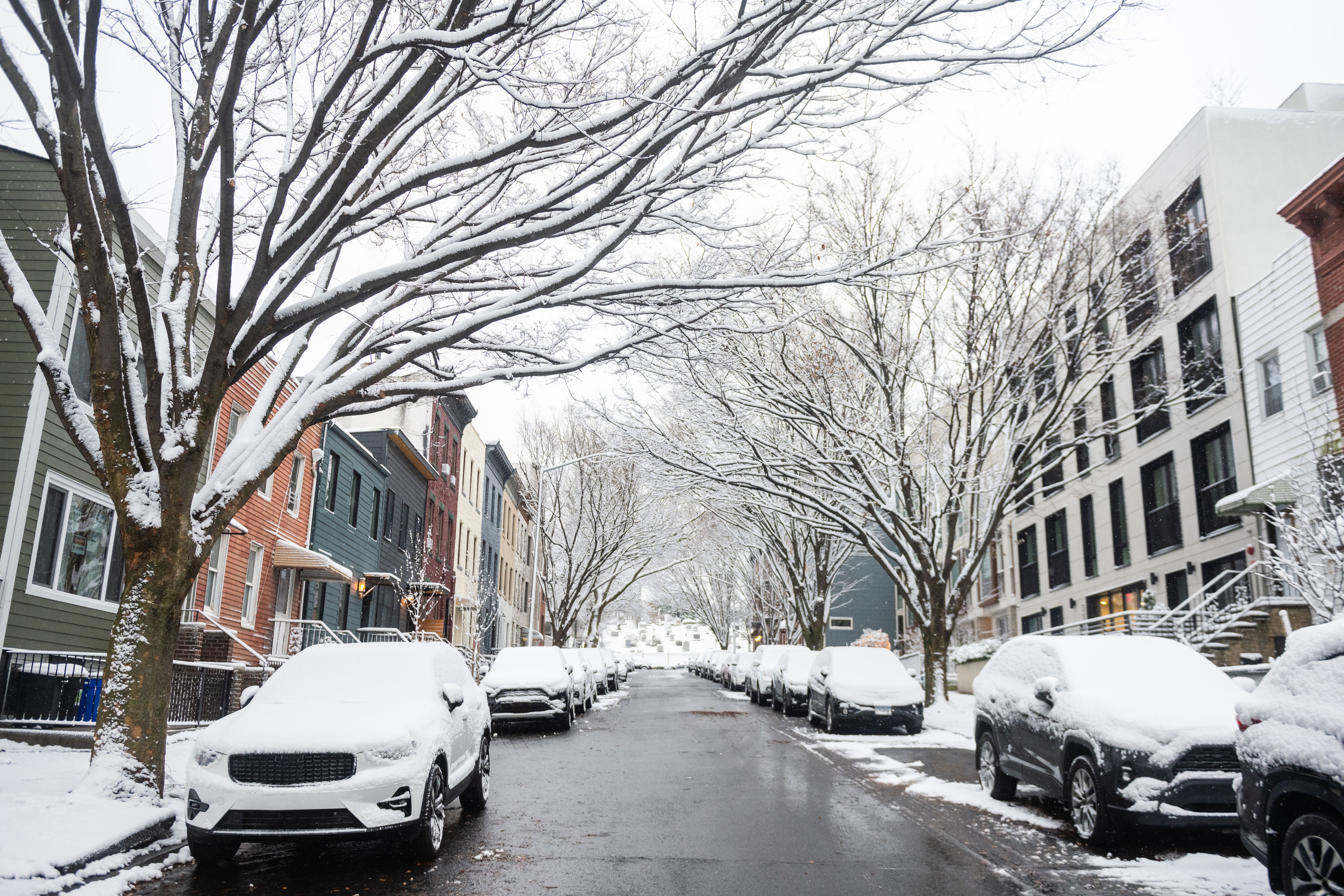 snowy street