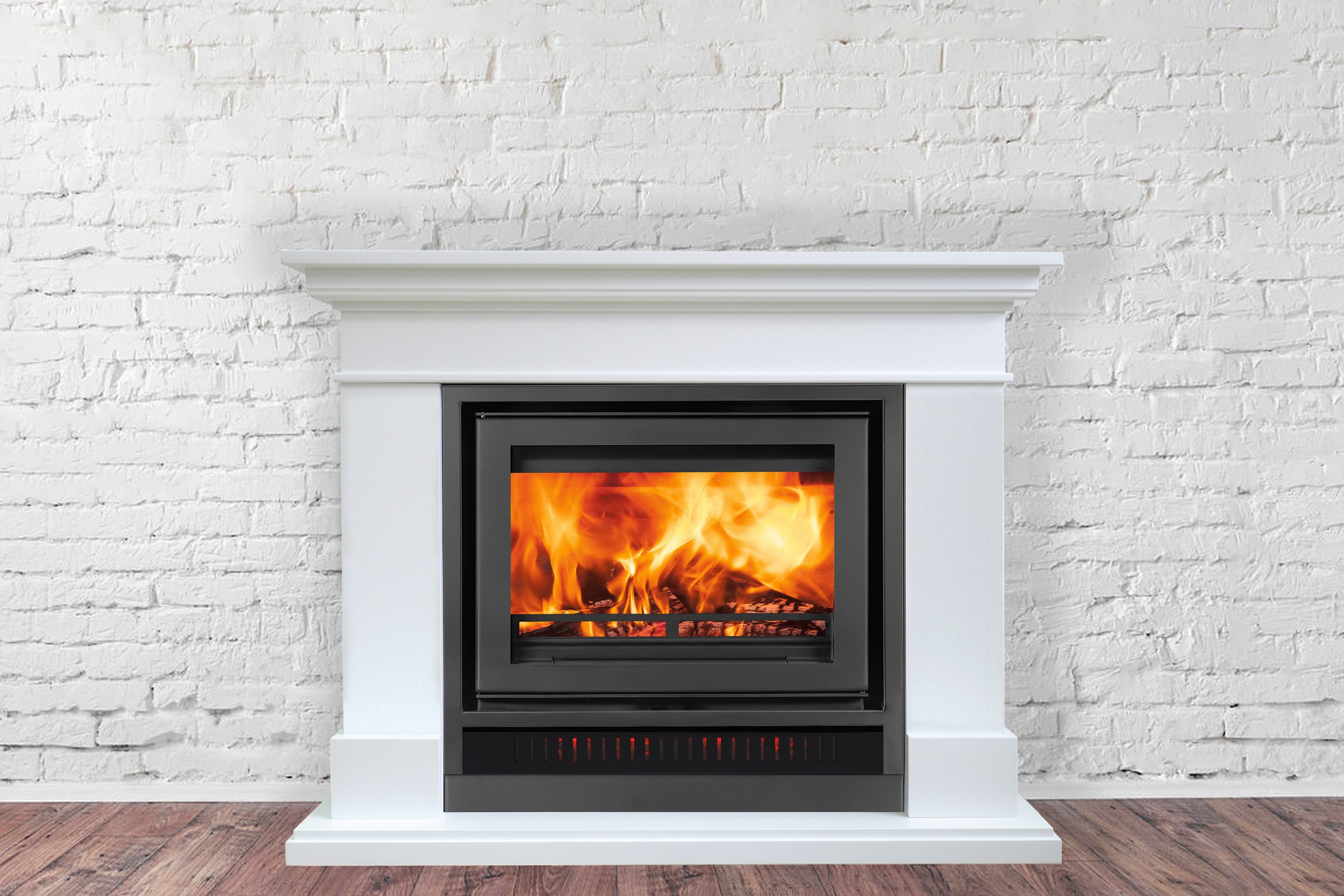 clean gas fireplace