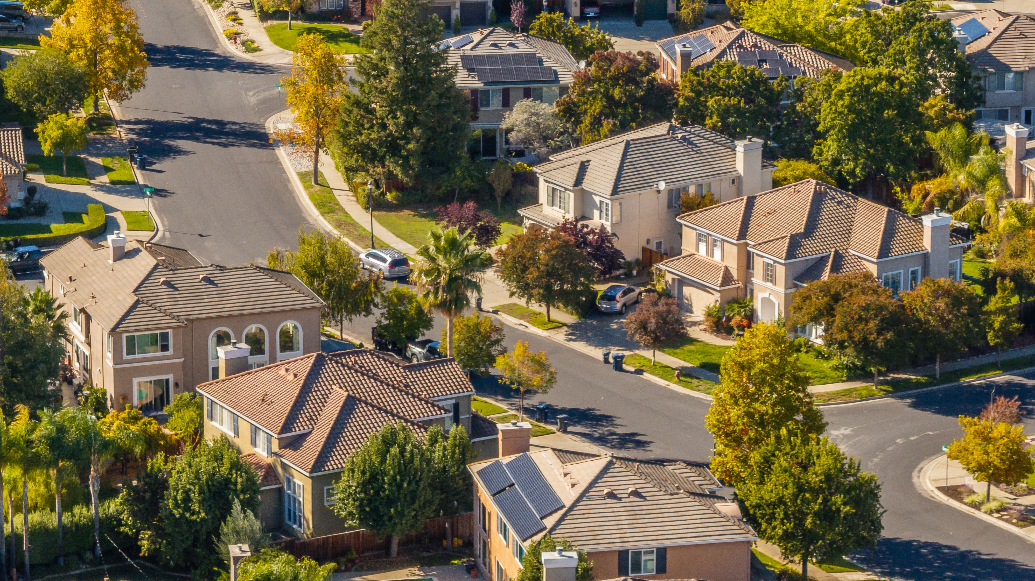 Aerial View Livermore Homes
