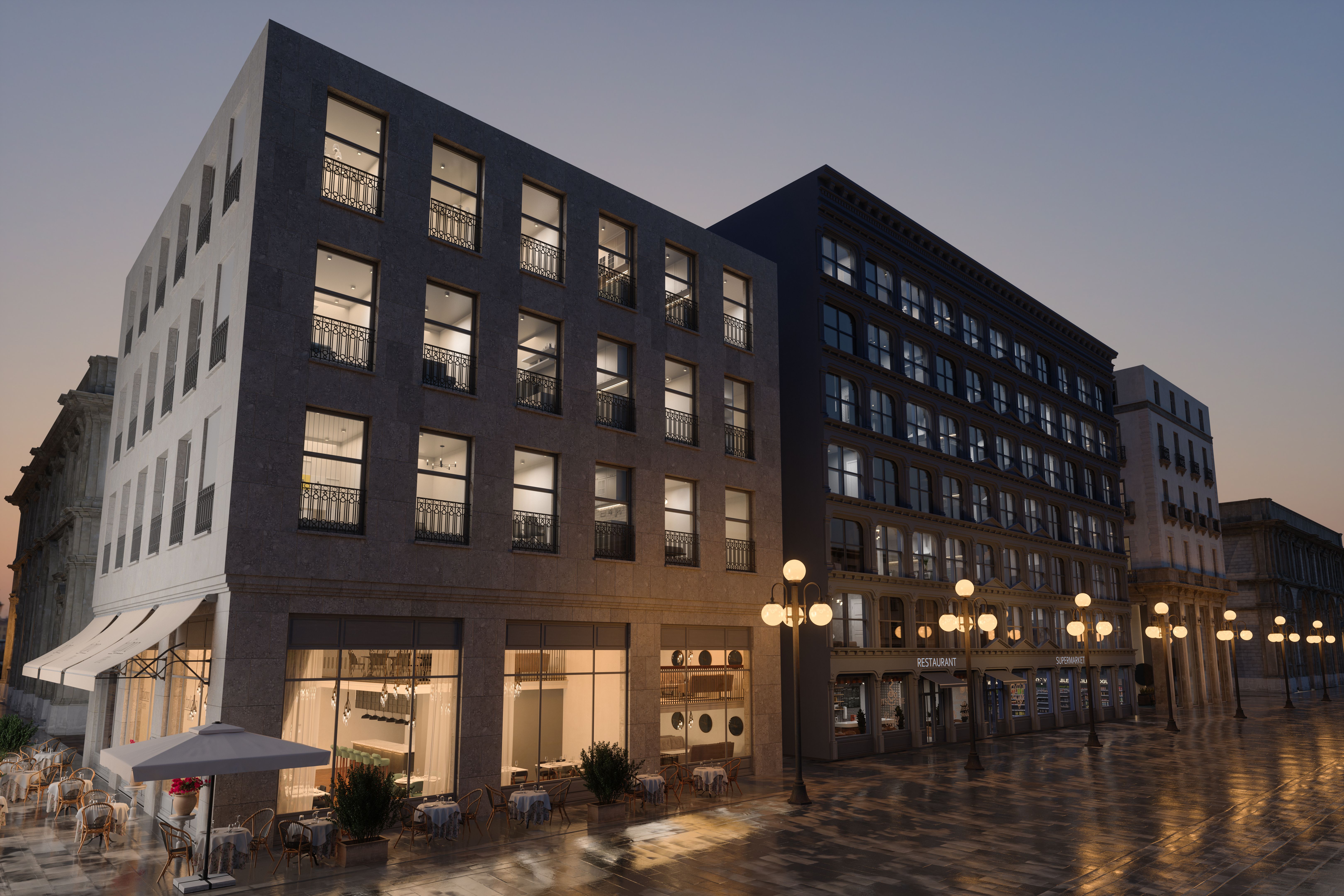 modern commercial building