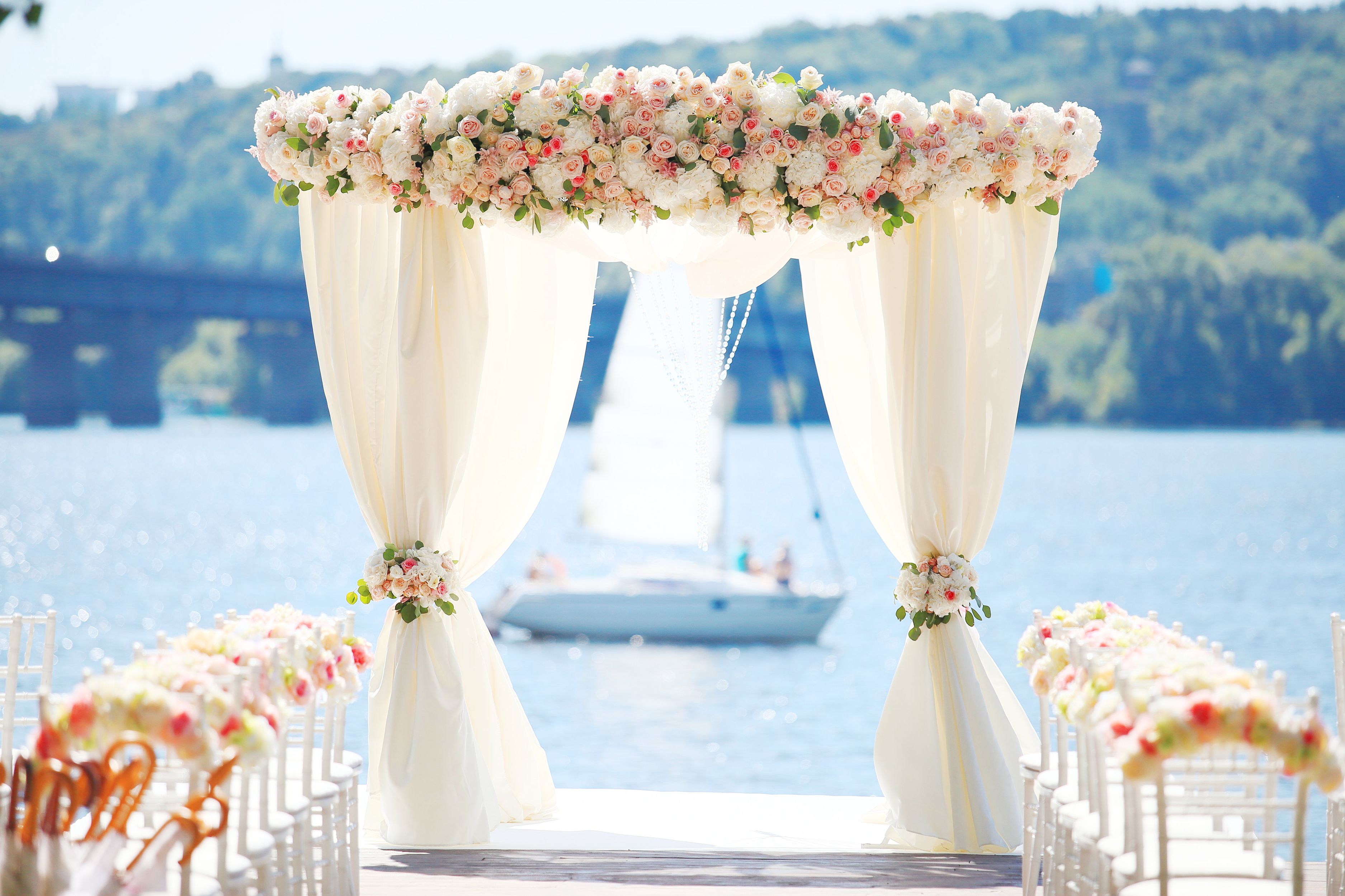 waterfront wedding