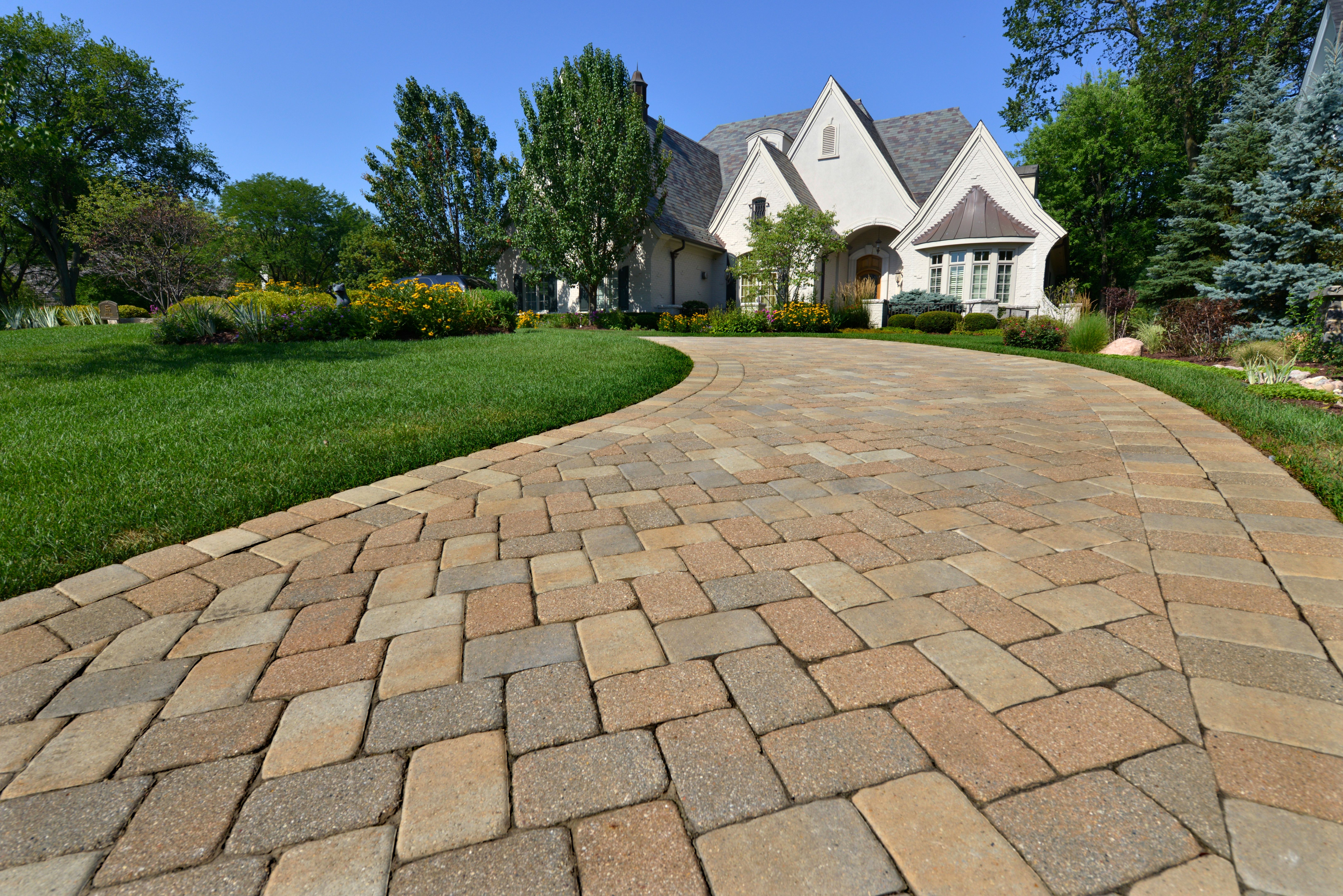brick driveway