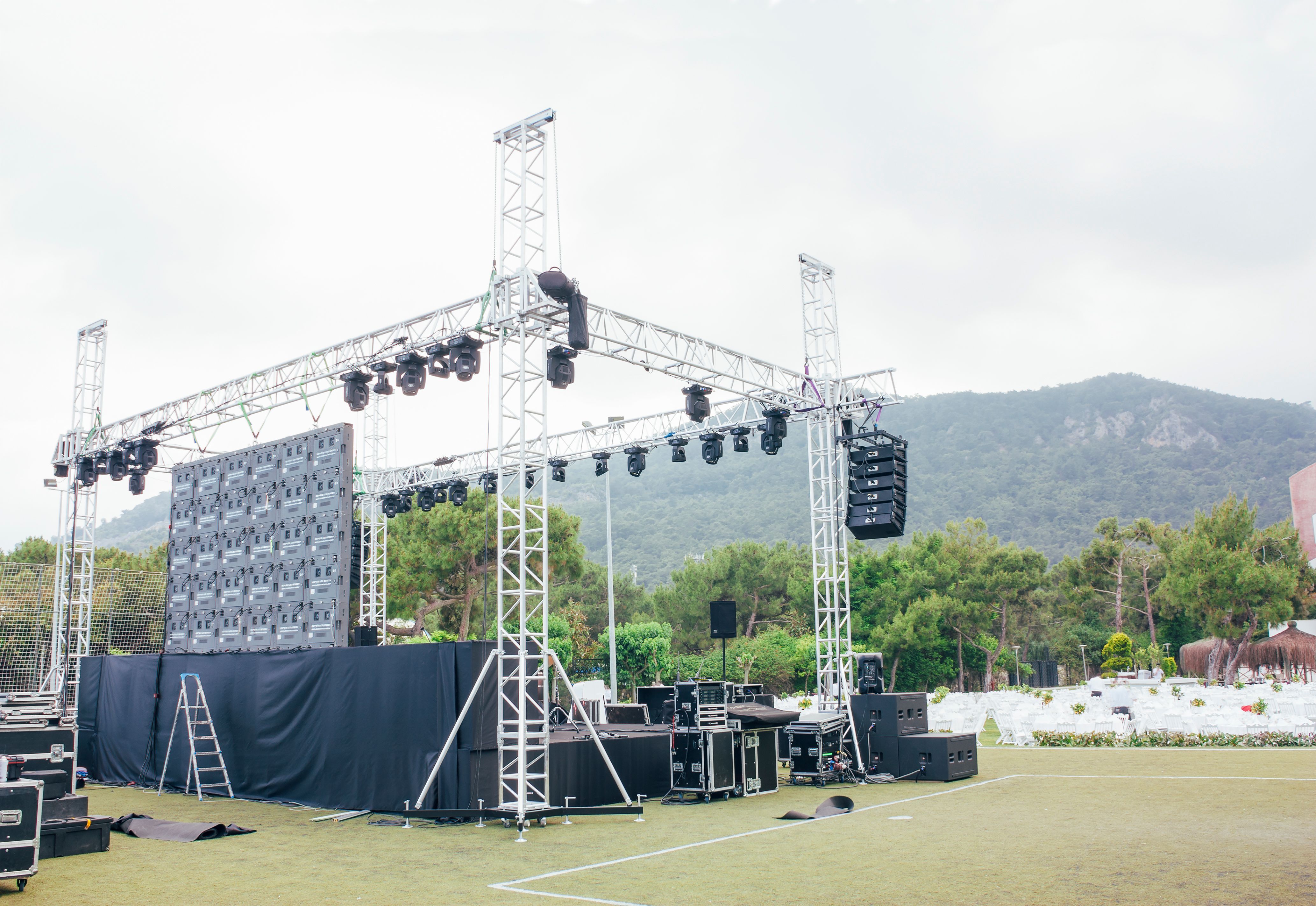 event stage setup