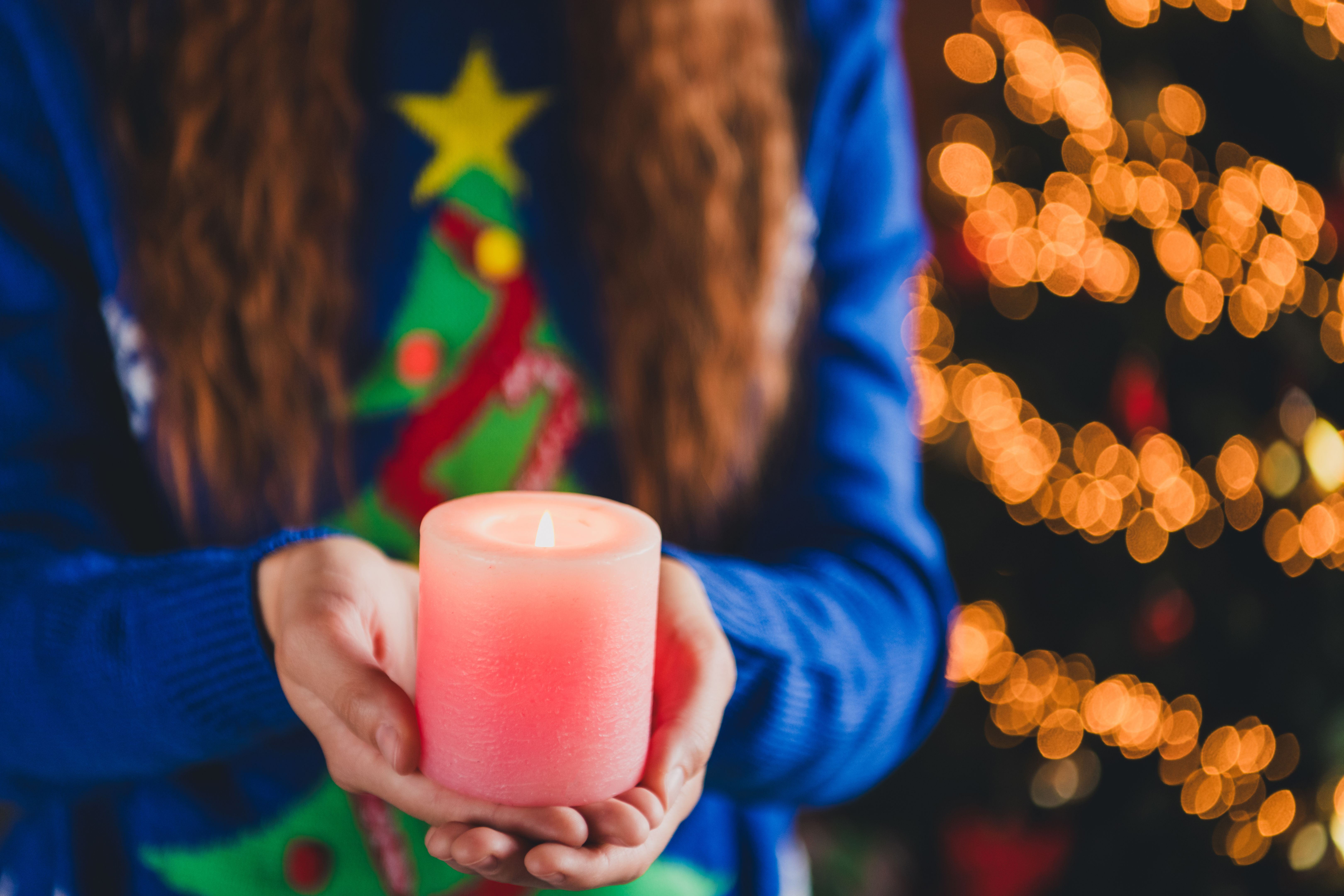 christmas candle holders